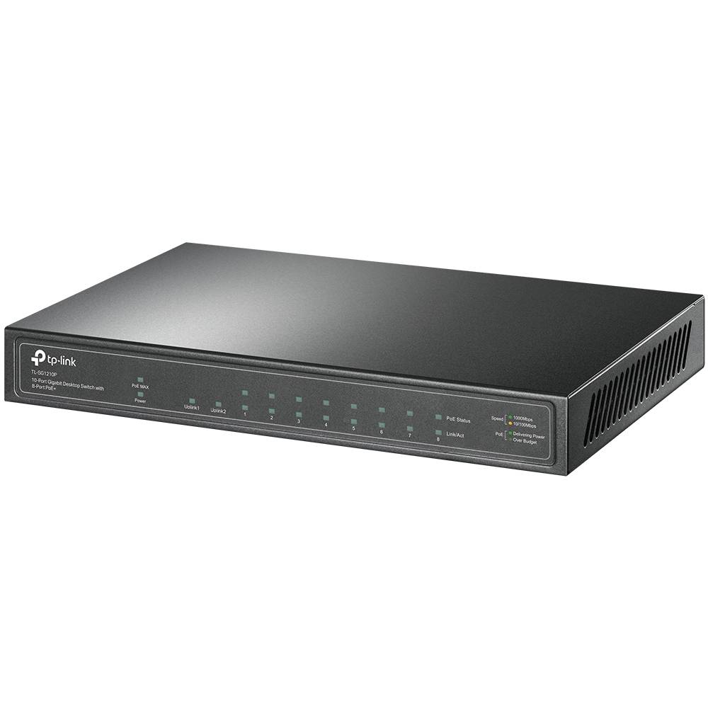 Rca Informatique - image du produit : 10-PORT 1G POE+ SWITCH 63W POE POWER STEEL CASE