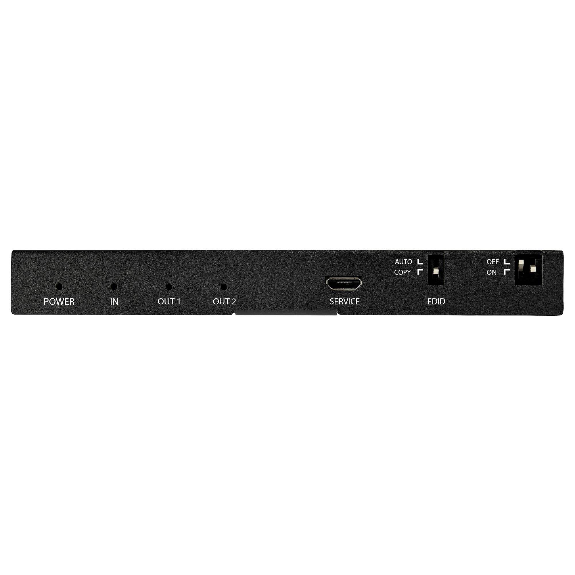 Rca Informatique - image du produit : HDMI SPLITTER - 2 PORT HDMI 2.0 4K 60HZ WITH SCALER - 7.1 SOUND