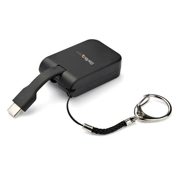 Rca Informatique - image du produit : PORTABLE USB C TO DP ADAPTER QUICK-CONNECT KEYCHAIN - 4K 60HZ