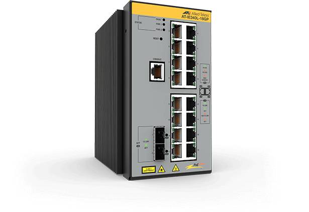 Rca Informatique - Image du produit : L3 INDUSTRIAL ETHERNET SWITCH 16X10/100/1000-T POE+ 2XSFP PORT