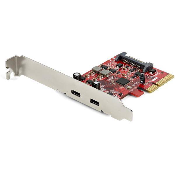 Rca Informatique - image du produit : 2 PORT PCIE USB 3.1 GEN 2 CARD UP TO 10GBPS - PCIE GEN 3 X4