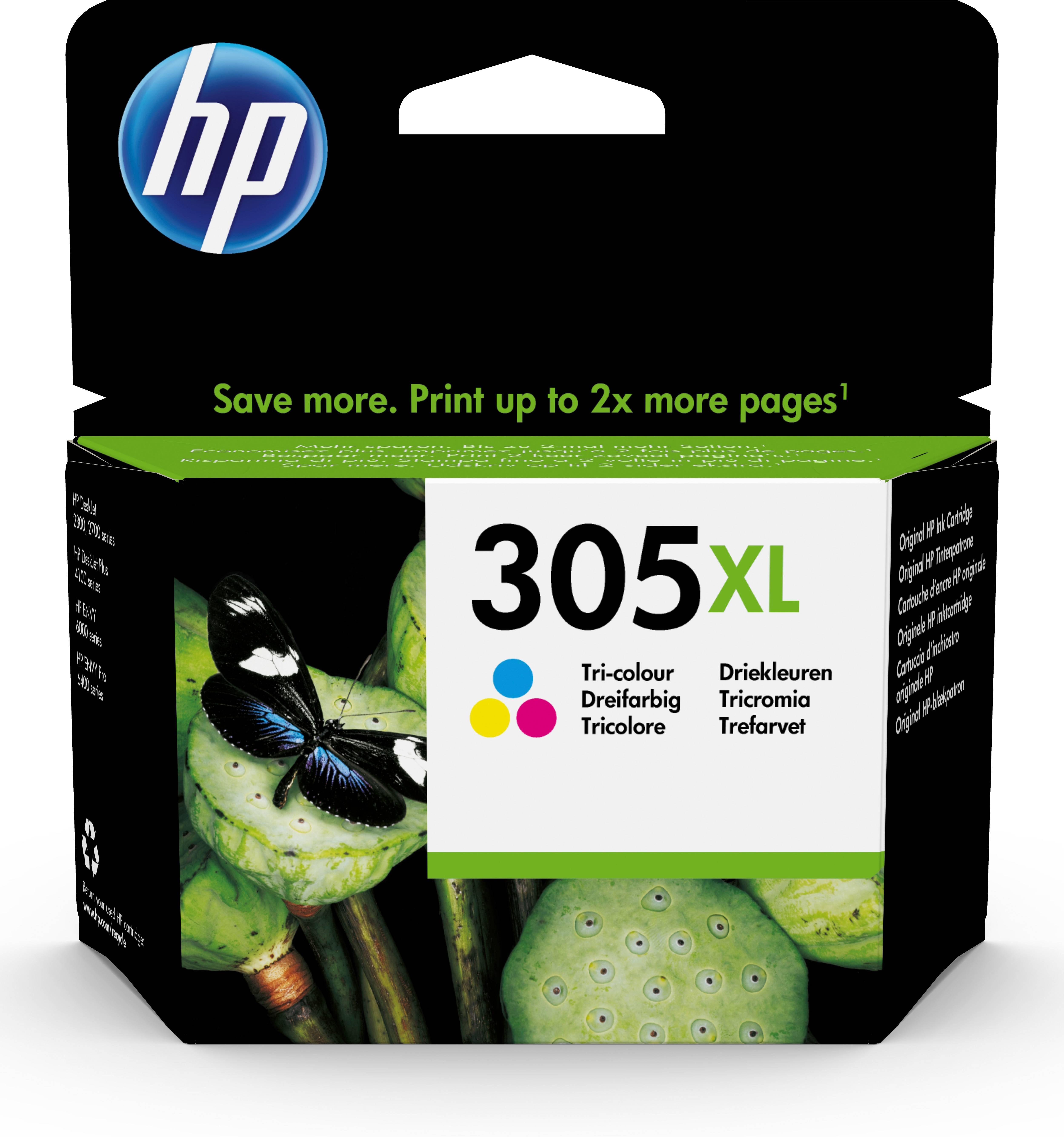 Rca Informatique - Image du produit : HP 305XL HIGH YIELD TRI-COLO ORIGINAL INK CARTRIDGE