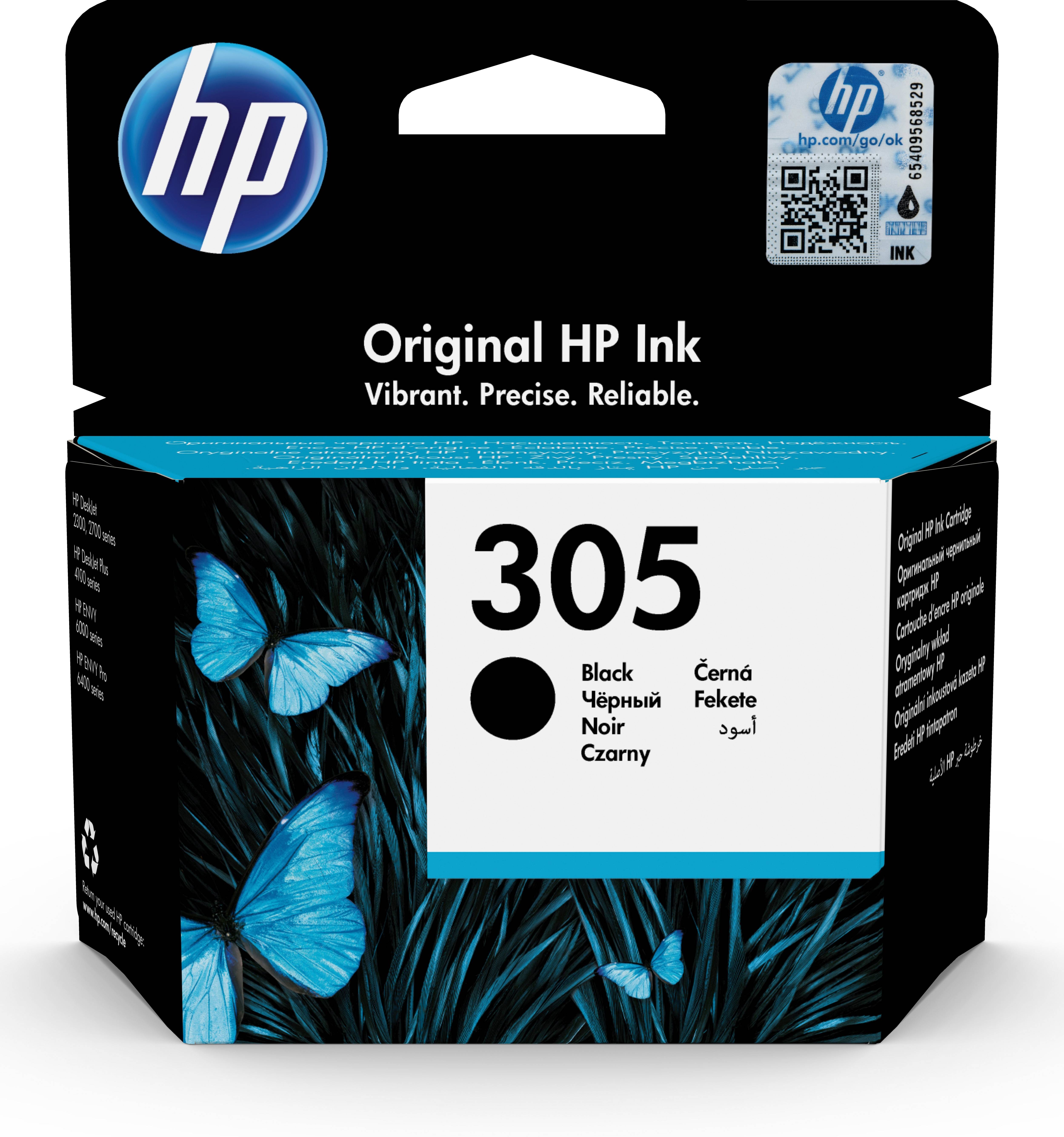 Rca Informatique - Image du produit : HP 305 BLACK ORG. INK CARTR 2M38TD4