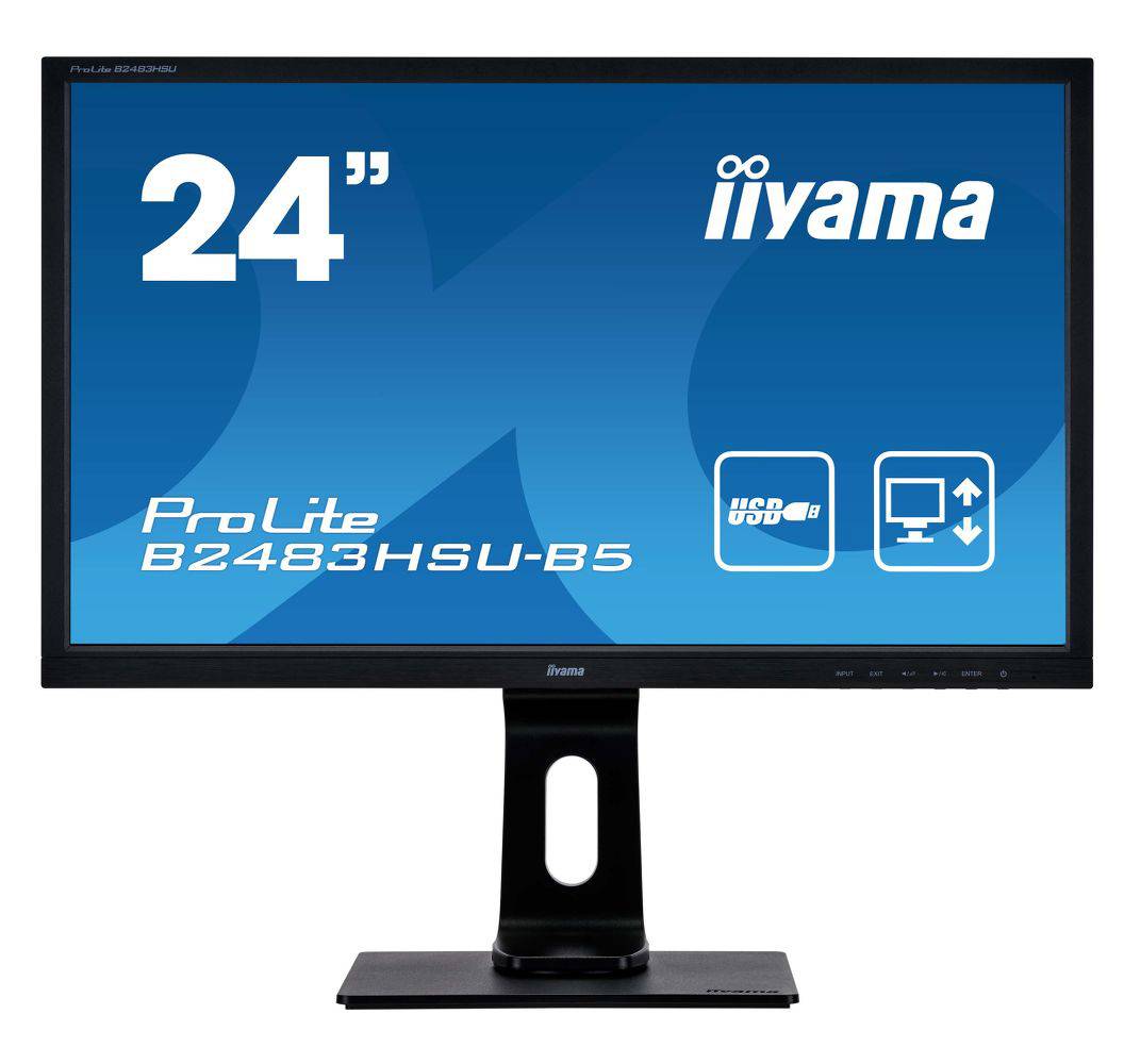 Rca Informatique - image du produit : 24IN LED 1920X1080 16:9 1MS B2483HSU-B5 1000:1 VGA/HDMI