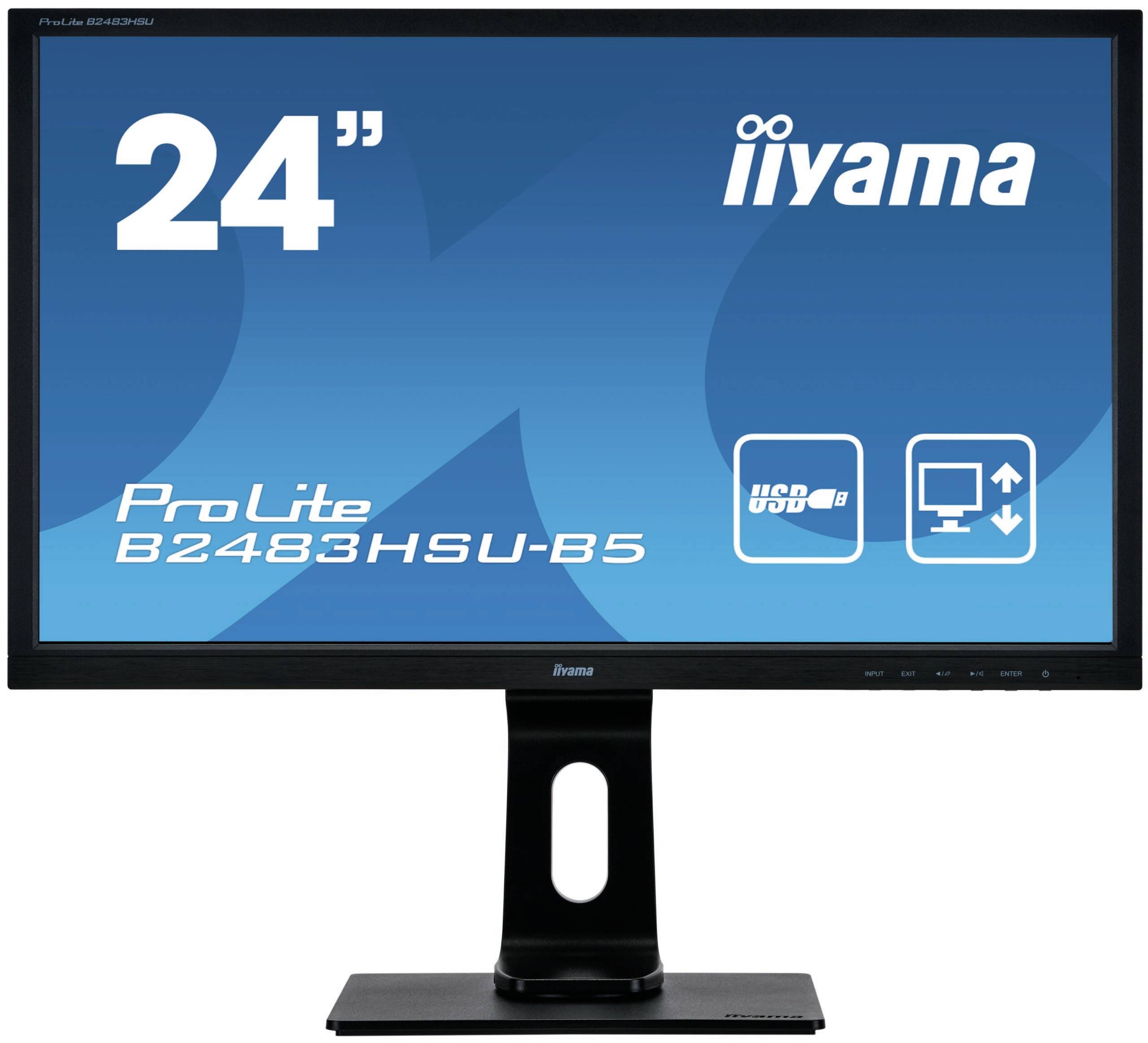 Rca Informatique - image du produit : 24IN LED 1920X1080 16:9 1MS B2483HSU-B5 1000:1 VGA/HDMI