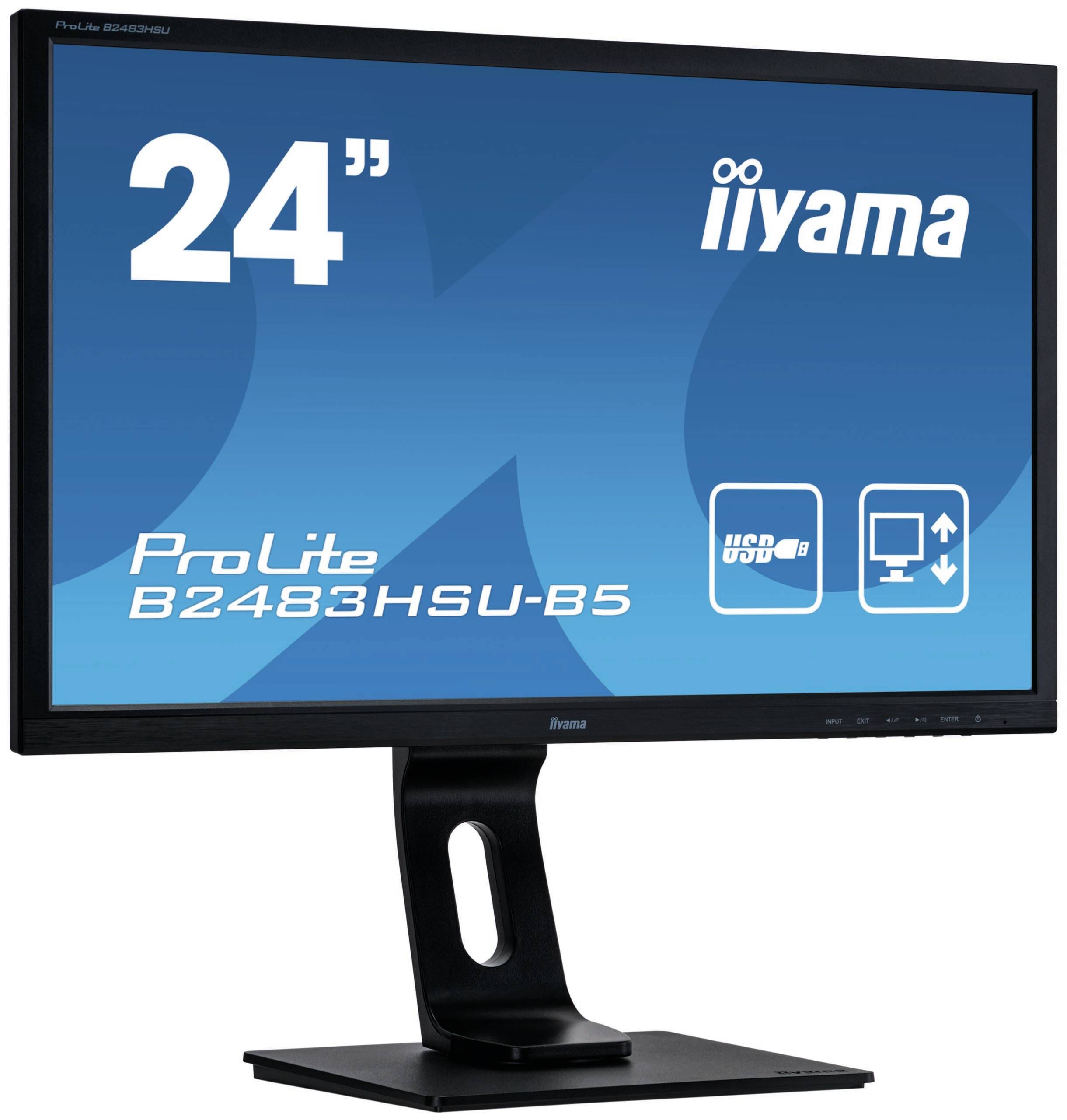 Rca Informatique - image du produit : 24IN LED 1920X1080 16:9 1MS B2483HSU-B5 1000:1 VGA/HDMI