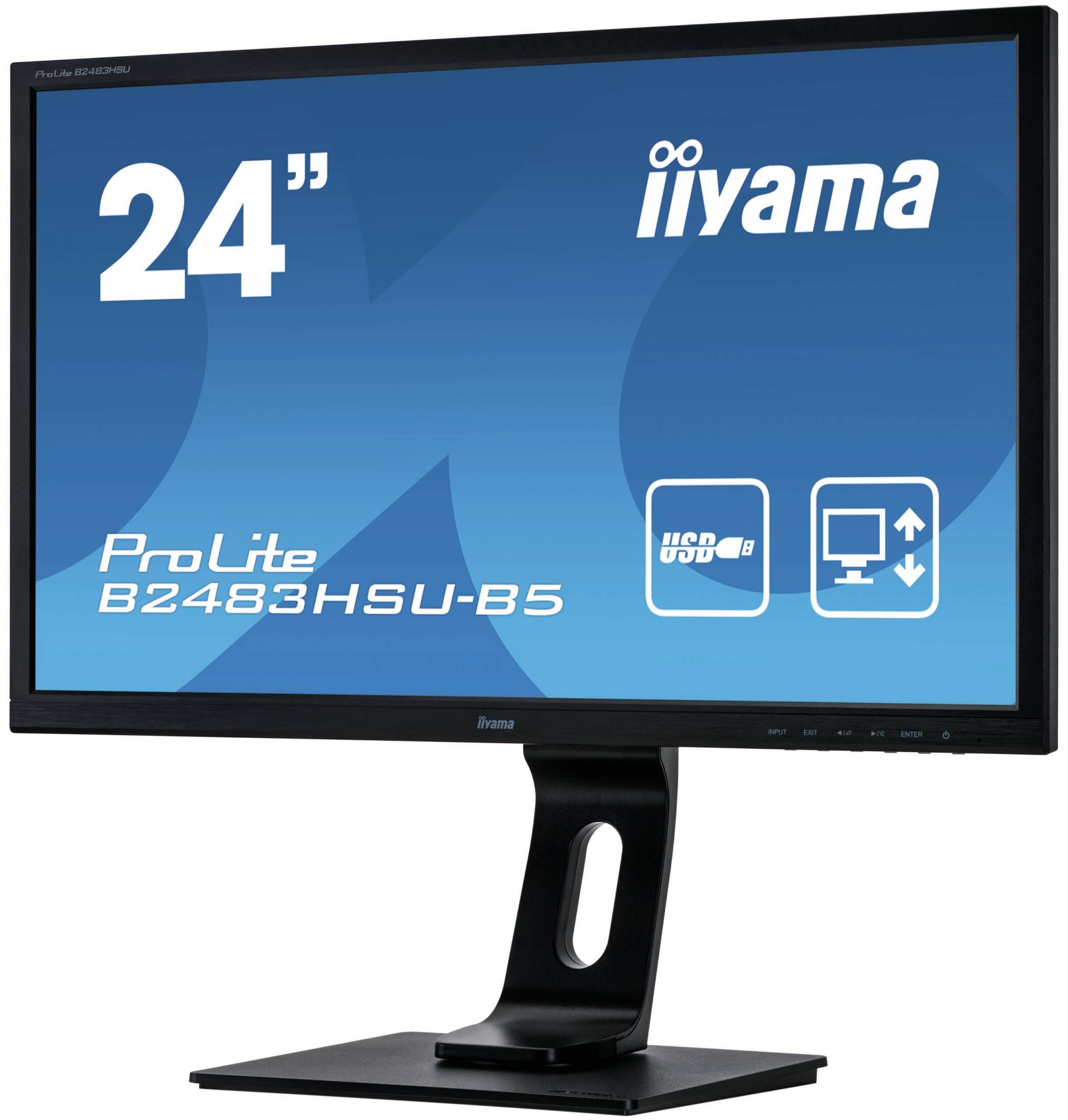 Rca Informatique - image du produit : 24IN LED 1920X1080 16:9 1MS B2483HSU-B5 1000:1 VGA/HDMI