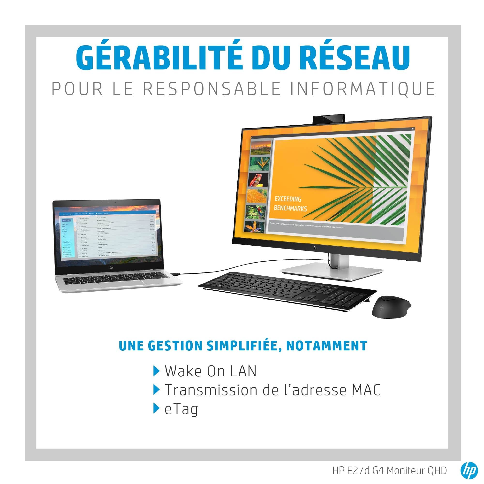 Rca Informatique - image du produit : E27D G4 QHD DOCKING MONITOR EN