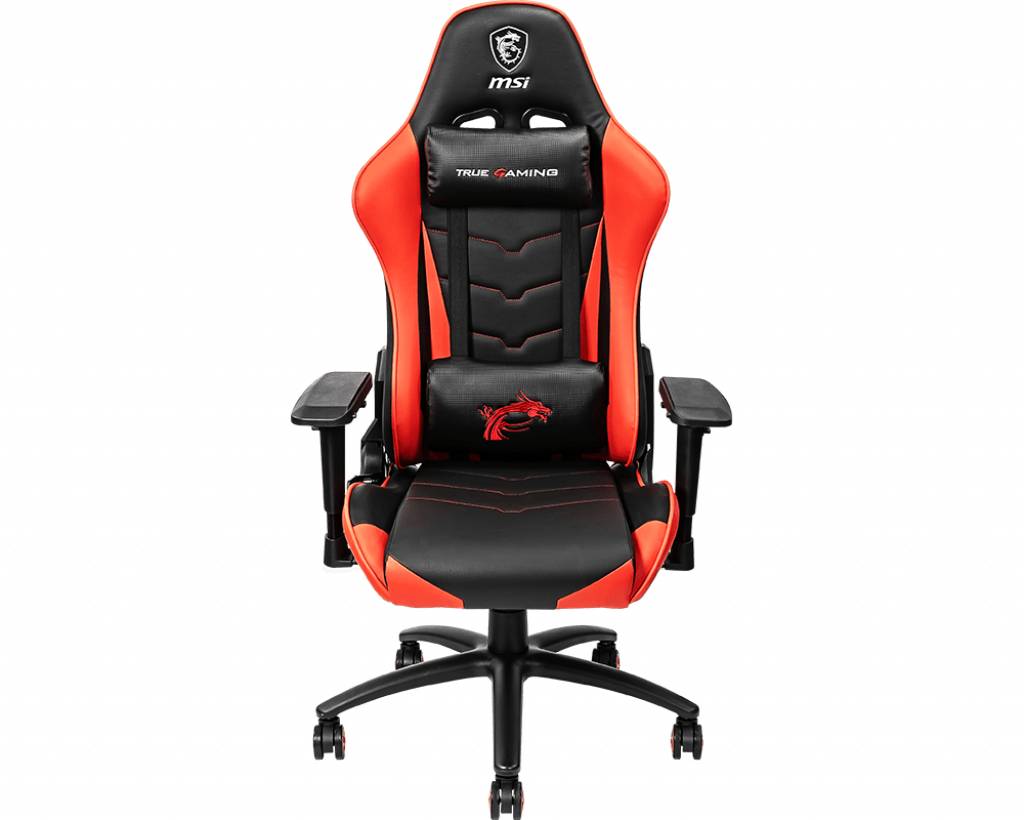 Rca Informatique - image du produit : MAG CH120 GAMING CHAIR 180 RECLINING LEATHER RED/BLACK