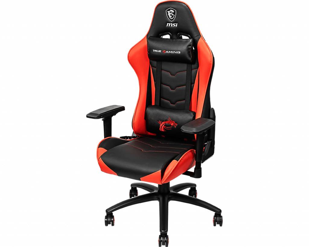 Rca Informatique - Image du produit : MAG CH120 GAMING CHAIR 180 RECLINING LEATHER RED/BLACK