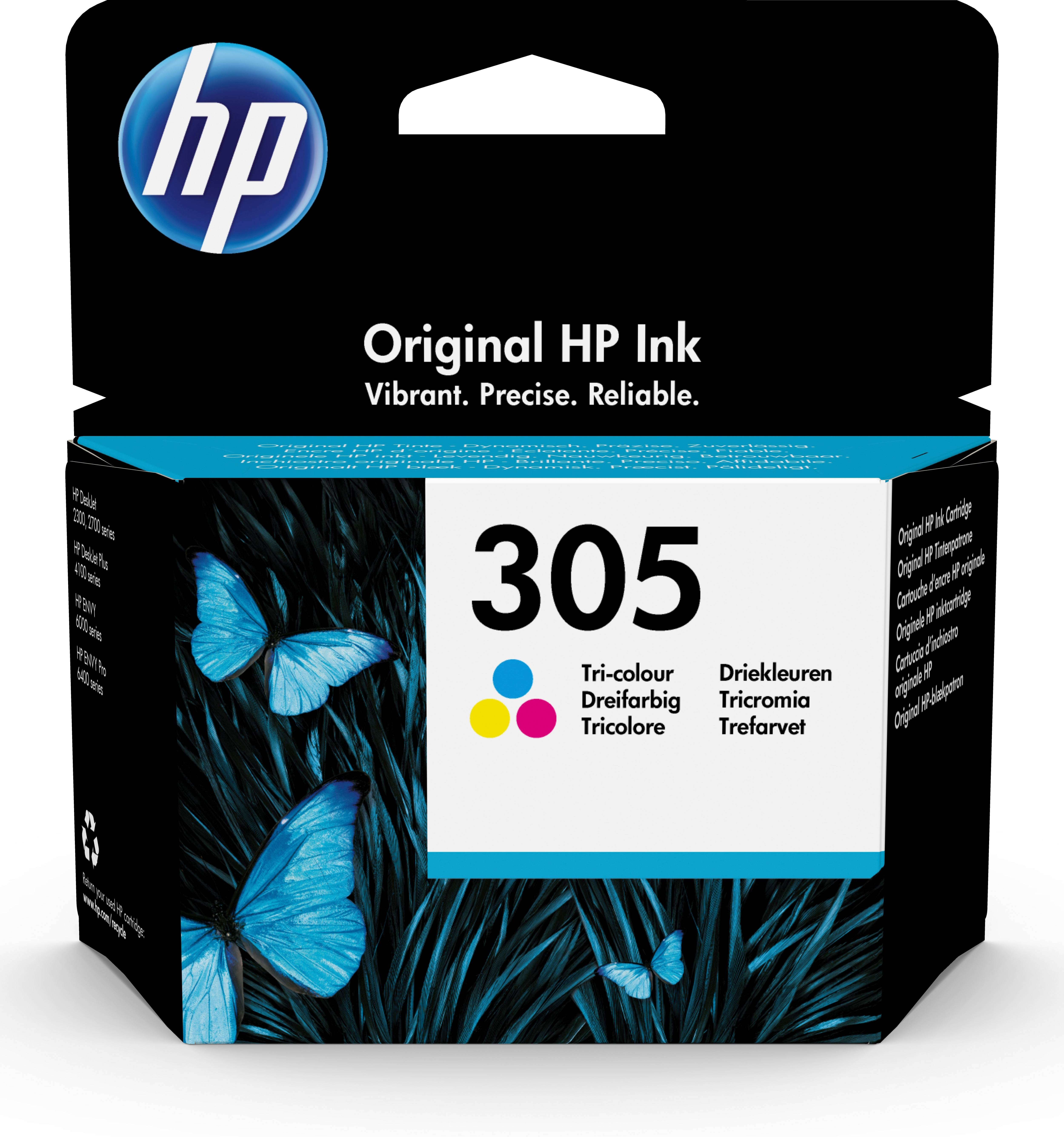 Rca Informatique - Image du produit : HP 305 TRI-COLOR ORG. INK CARTR ORIGINAL INK CARTRIDGE