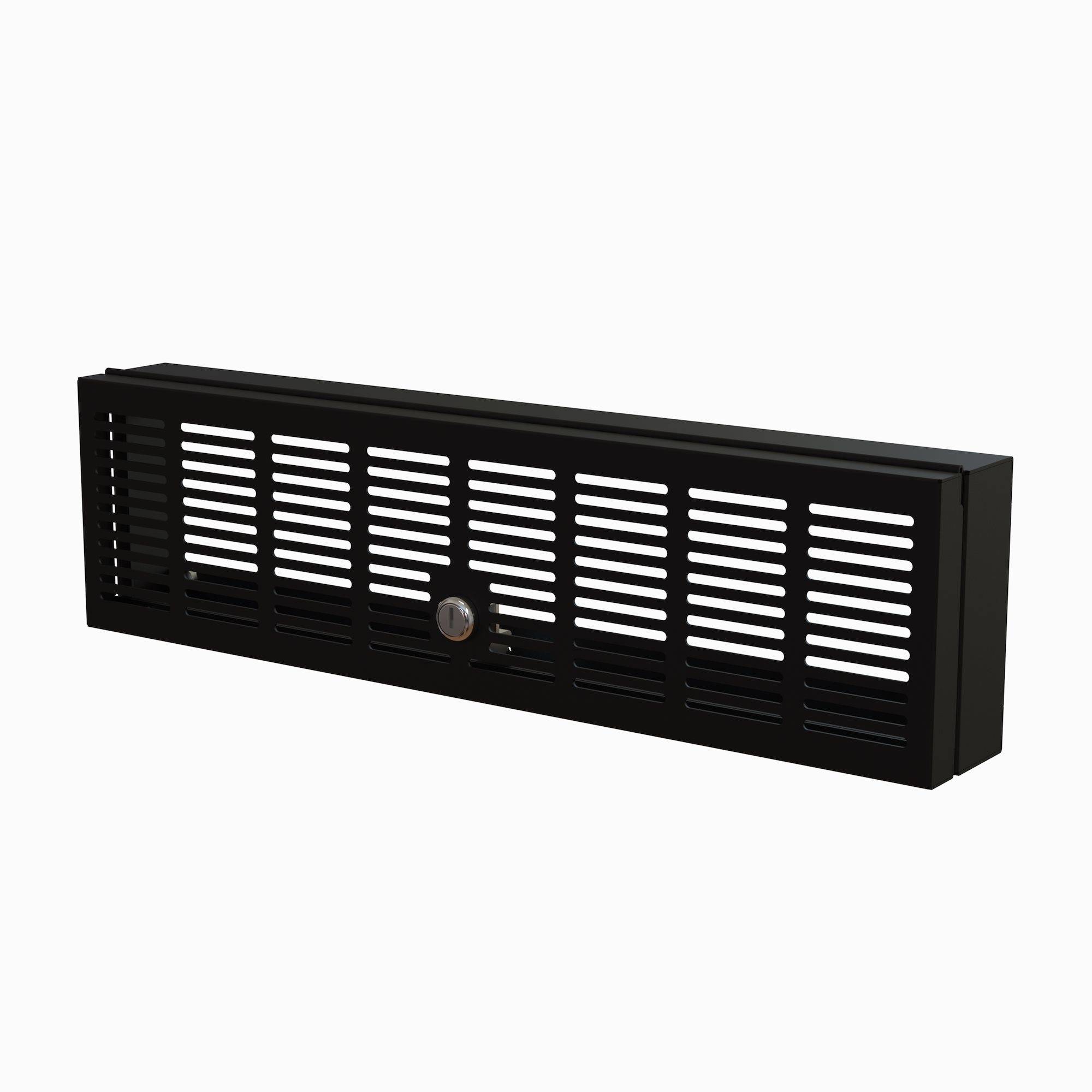 Rca Informatique - image du produit : 3U RACK-MOUNT SECURITY COVER - HINGED - LOCKING WITH KEY