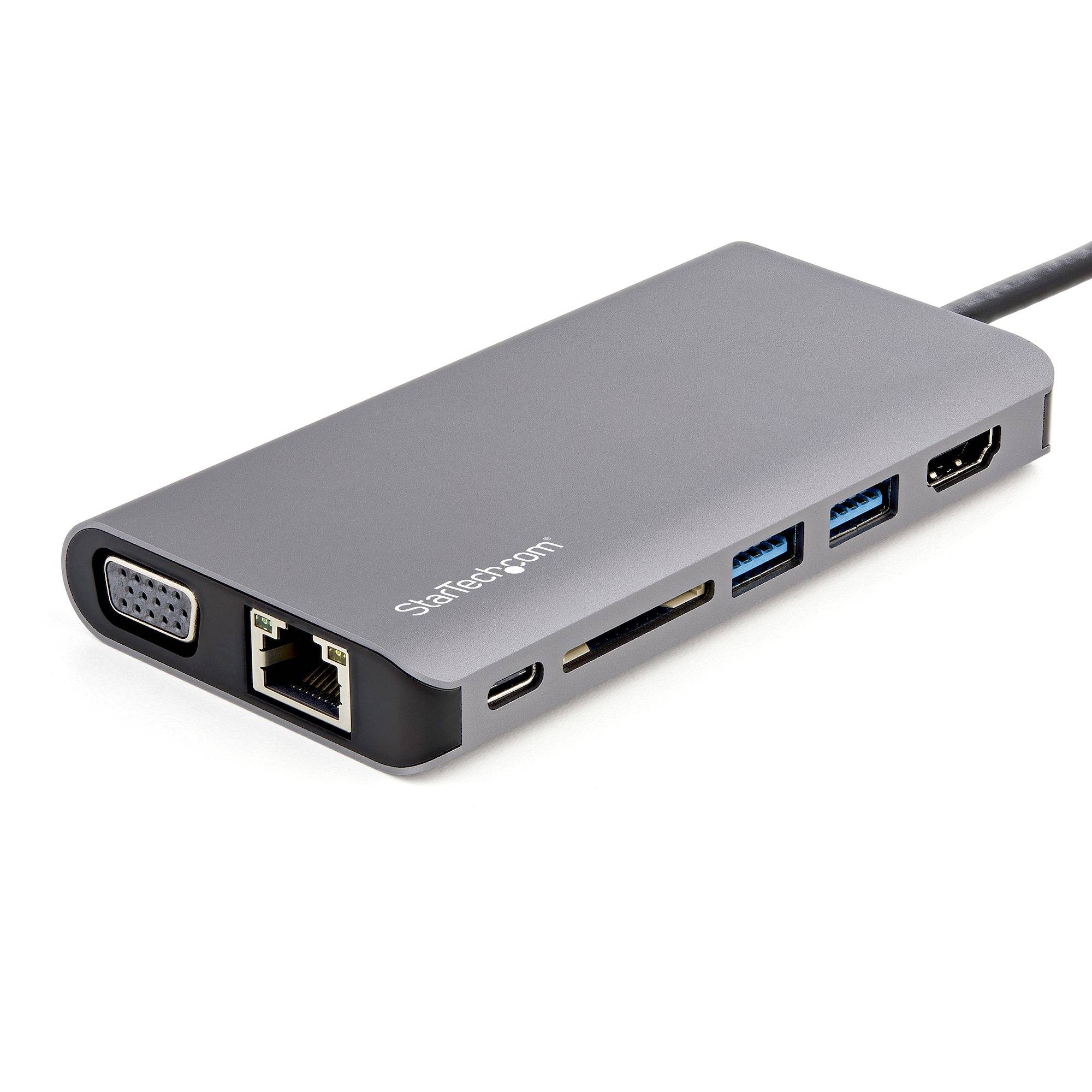 Rca Informatique - image du produit : USB-C MULTIPORT ADAPTER 100W PD HDMI/VGA - SD READER-30CM CABLE