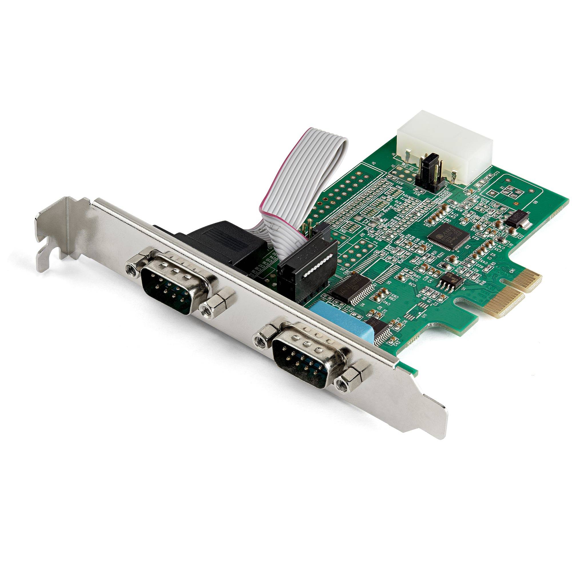 Rca Informatique - Image du produit : 2 PORT PCI-E RS232 SERIAL CARD 16950 UART