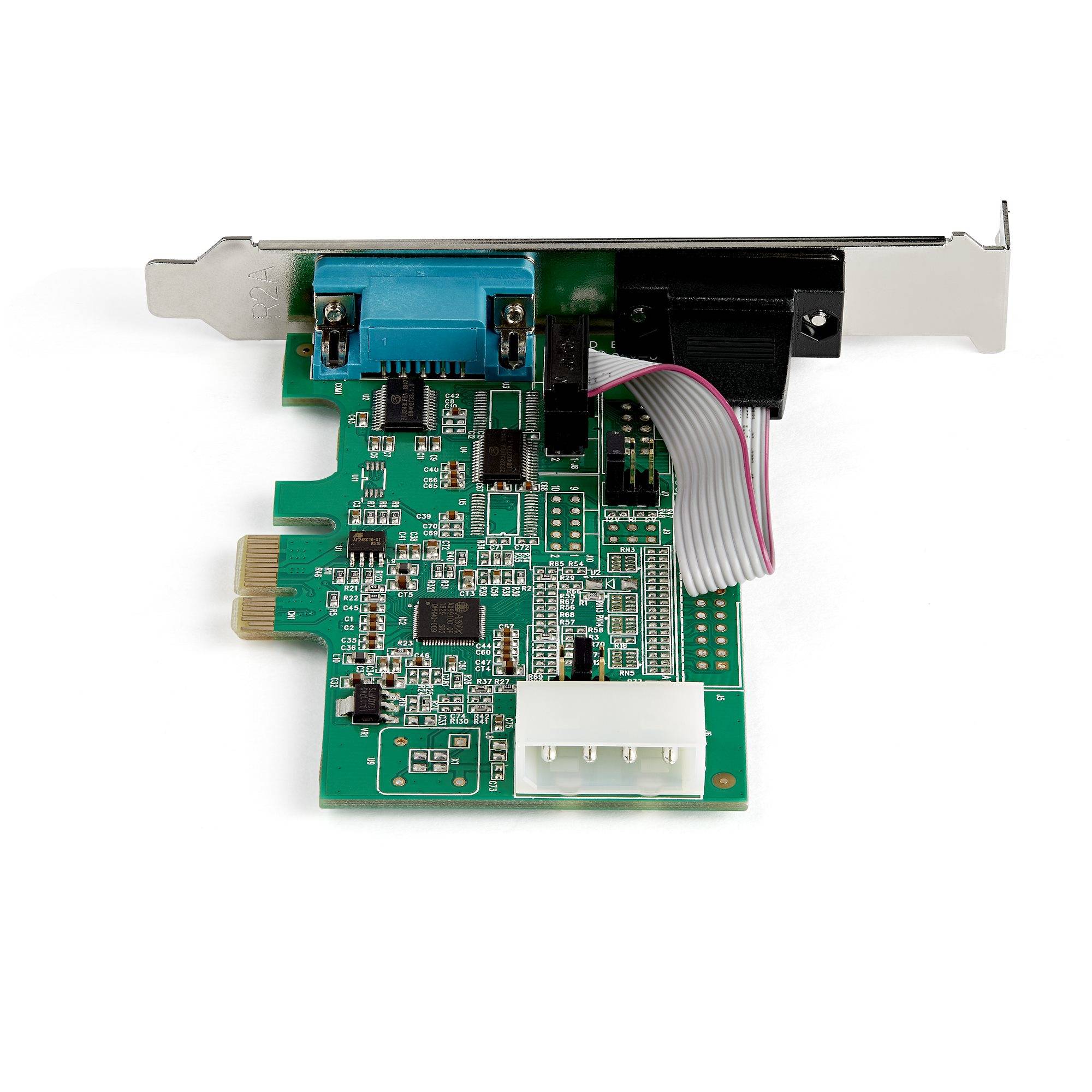 Rca Informatique - image du produit : 2 PORT PCI-E RS232 SERIAL CARD 16950 UART