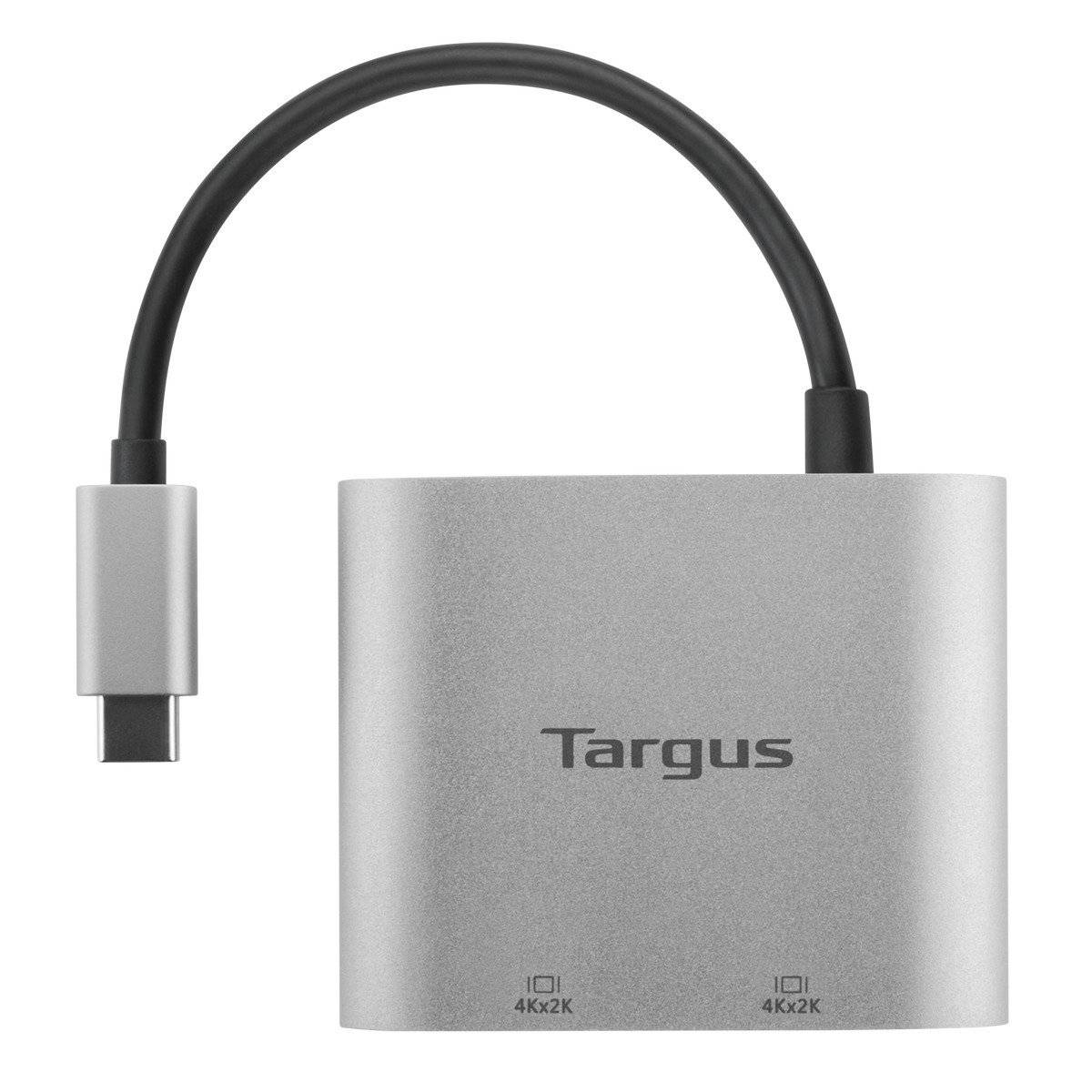 Rca Informatique - image du produit : USB-C 4K 2 X HDMI ADAPTER SPACE GREY TARGUS