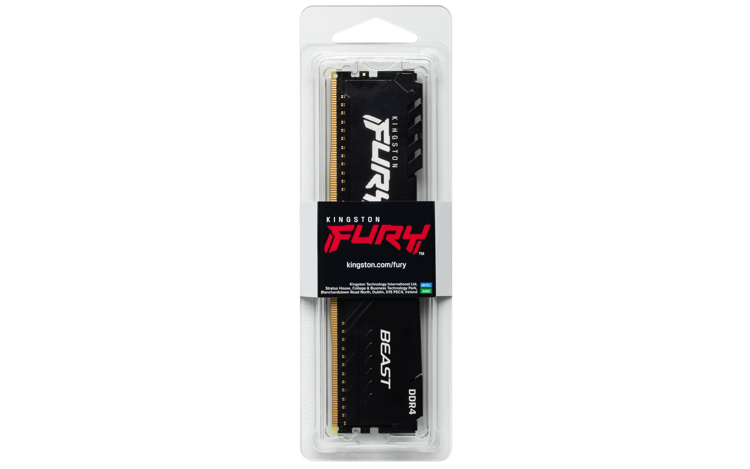 Rca Informatique - image du produit : 4GB DDR4-2666MHZ CL16 DIMM FURY BEAST BLACK