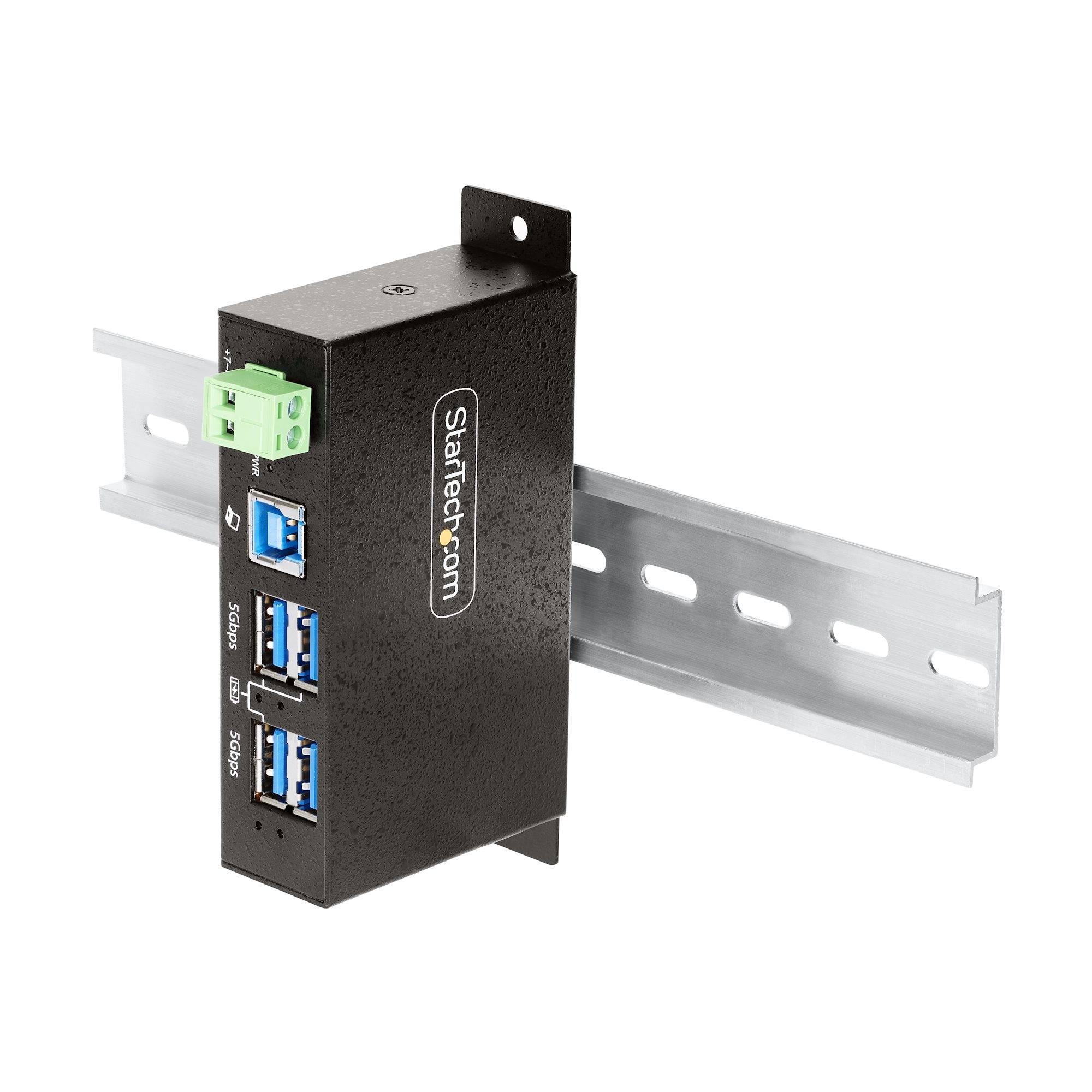 Rca Informatique - image du produit : 4-PORT MANAGED INDUSTRIAL USB HUB USB 3.0/3.1/3.2 G1 5GBPS