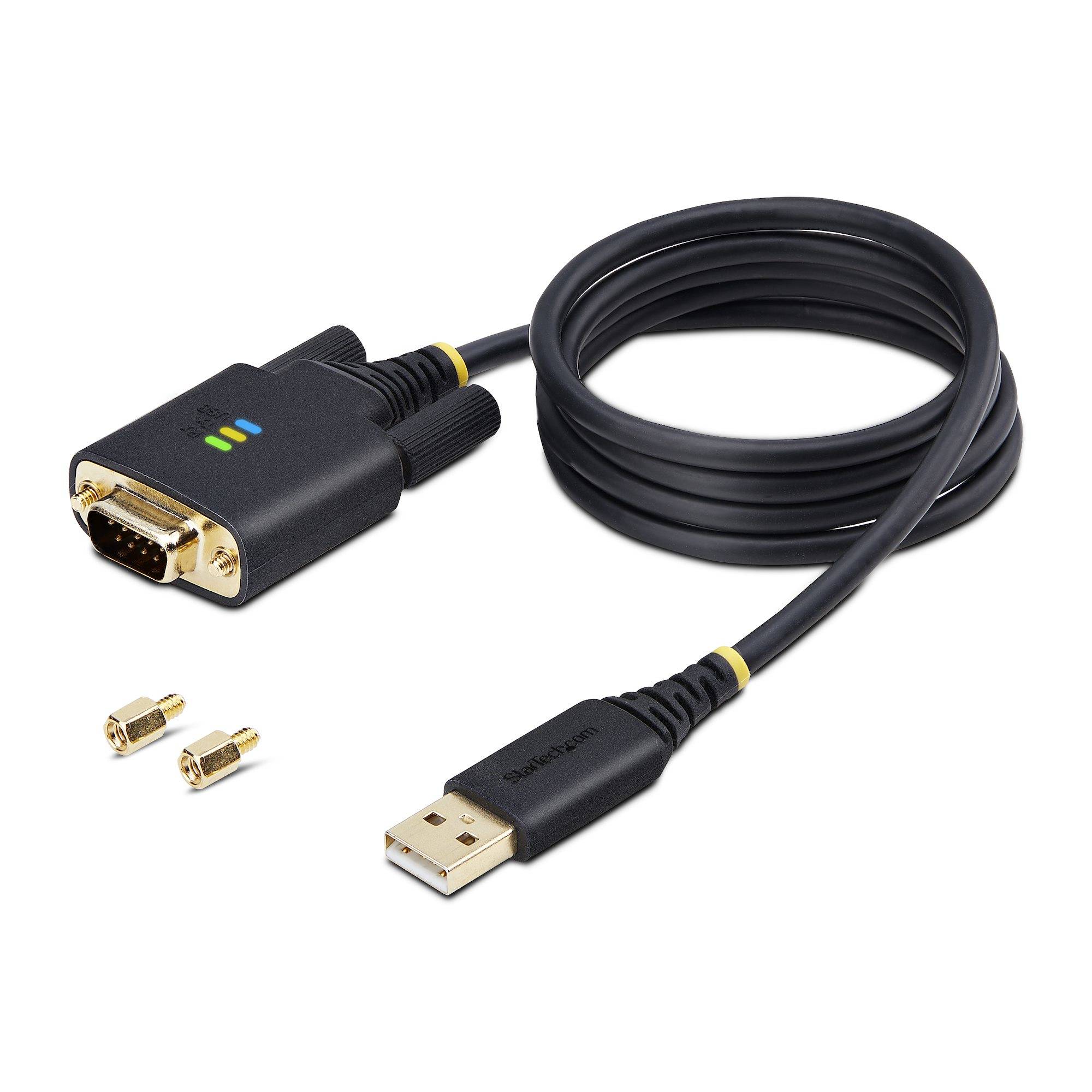 Rca Informatique - image du produit : CABLE USB-SERIE DE 1M RETENTI ON COM USB-A/DB9 RS232 FTDI