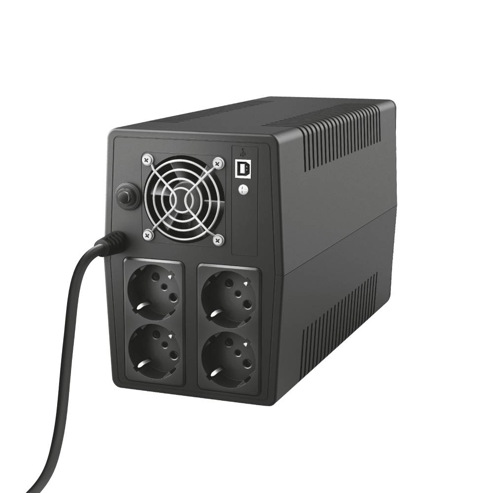 Rca Informatique - image du produit : PAXXON 1500VA UPS WITH 4 STANDARD WALL POWER OUTLETS BQ 2