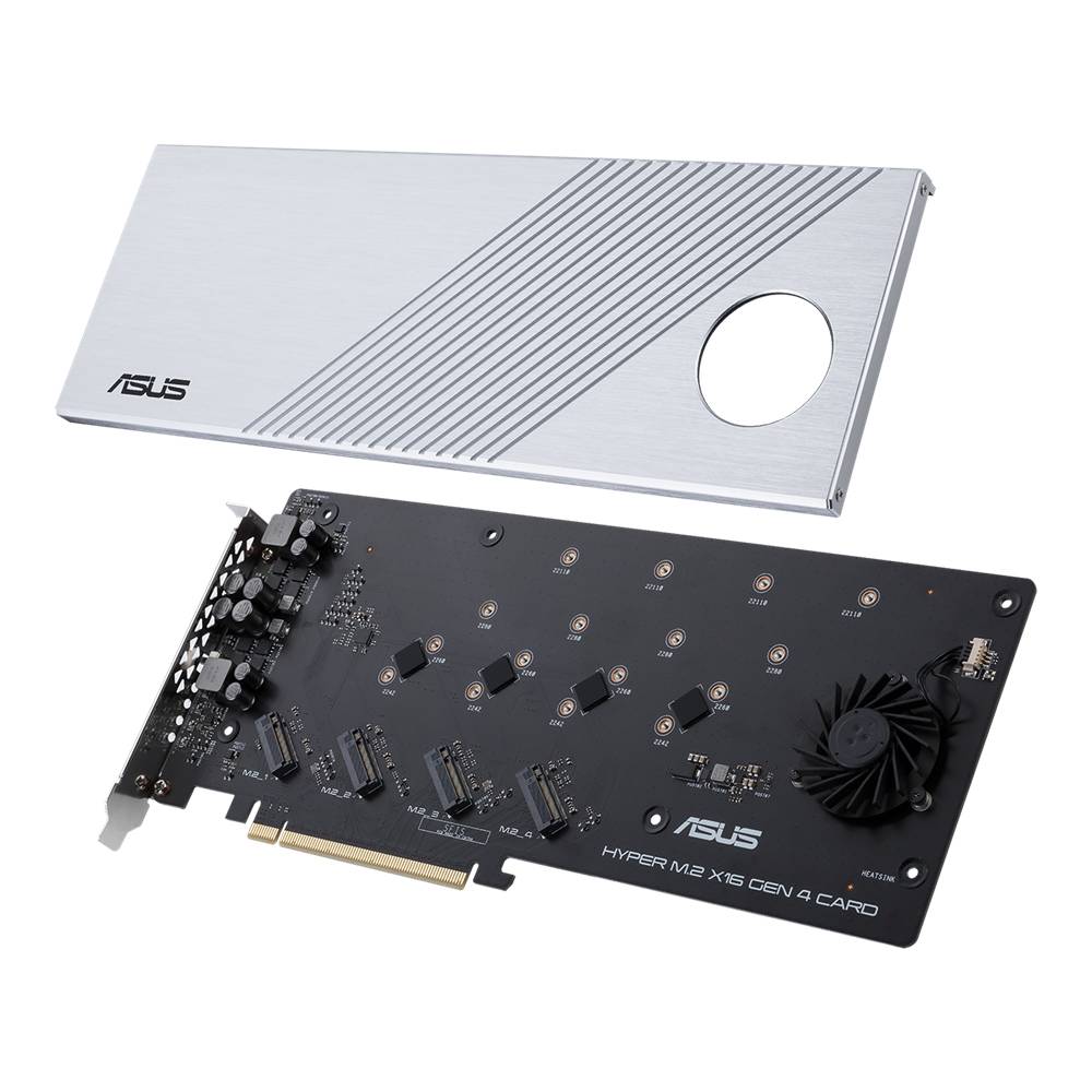 Rca Informatique - image du produit : HYPER M.2 X16 GEN 4 CARD PCIE SLOT