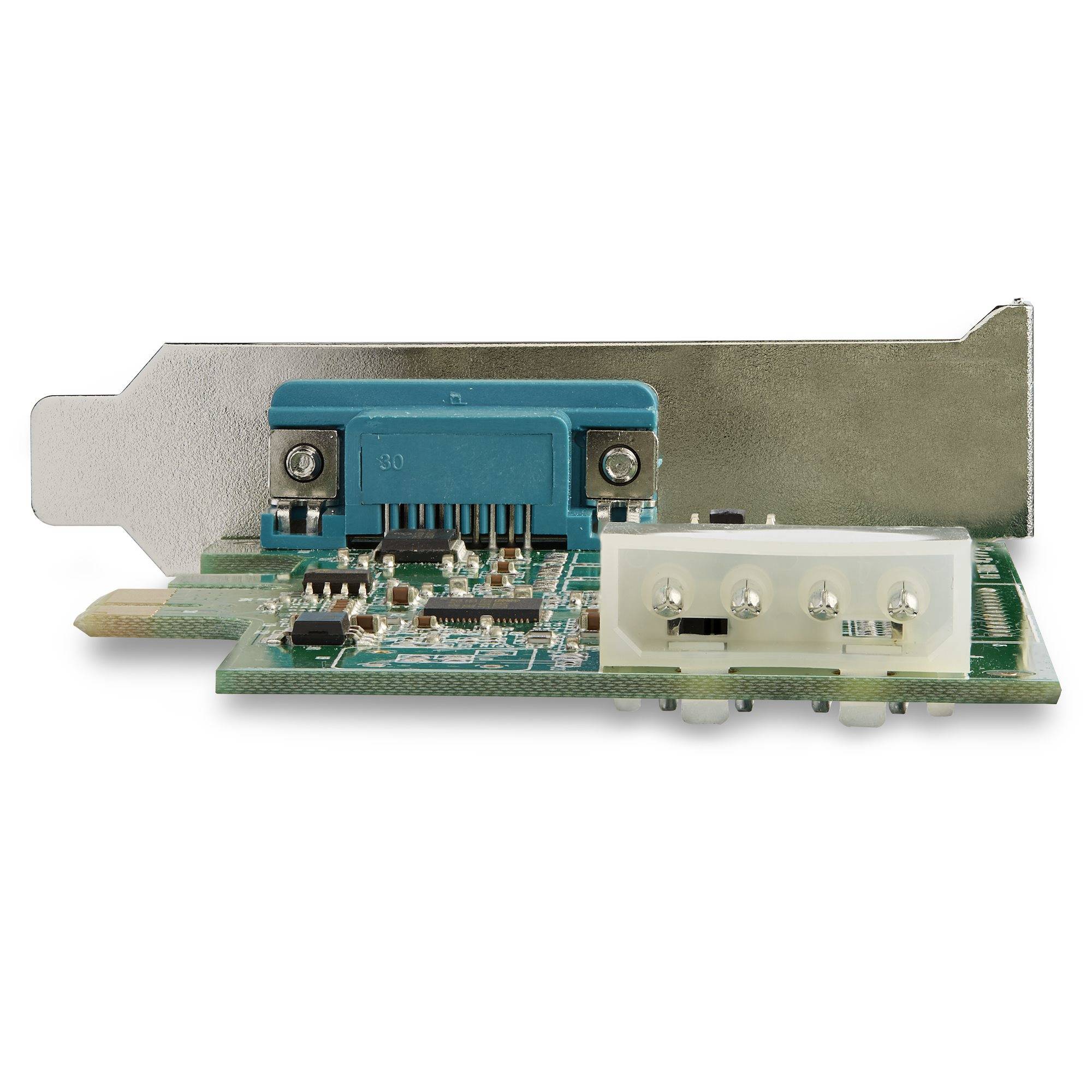 Rca Informatique - image du produit : 4 PORT PCI-E RS232 SERIAL CARD 16950 UART