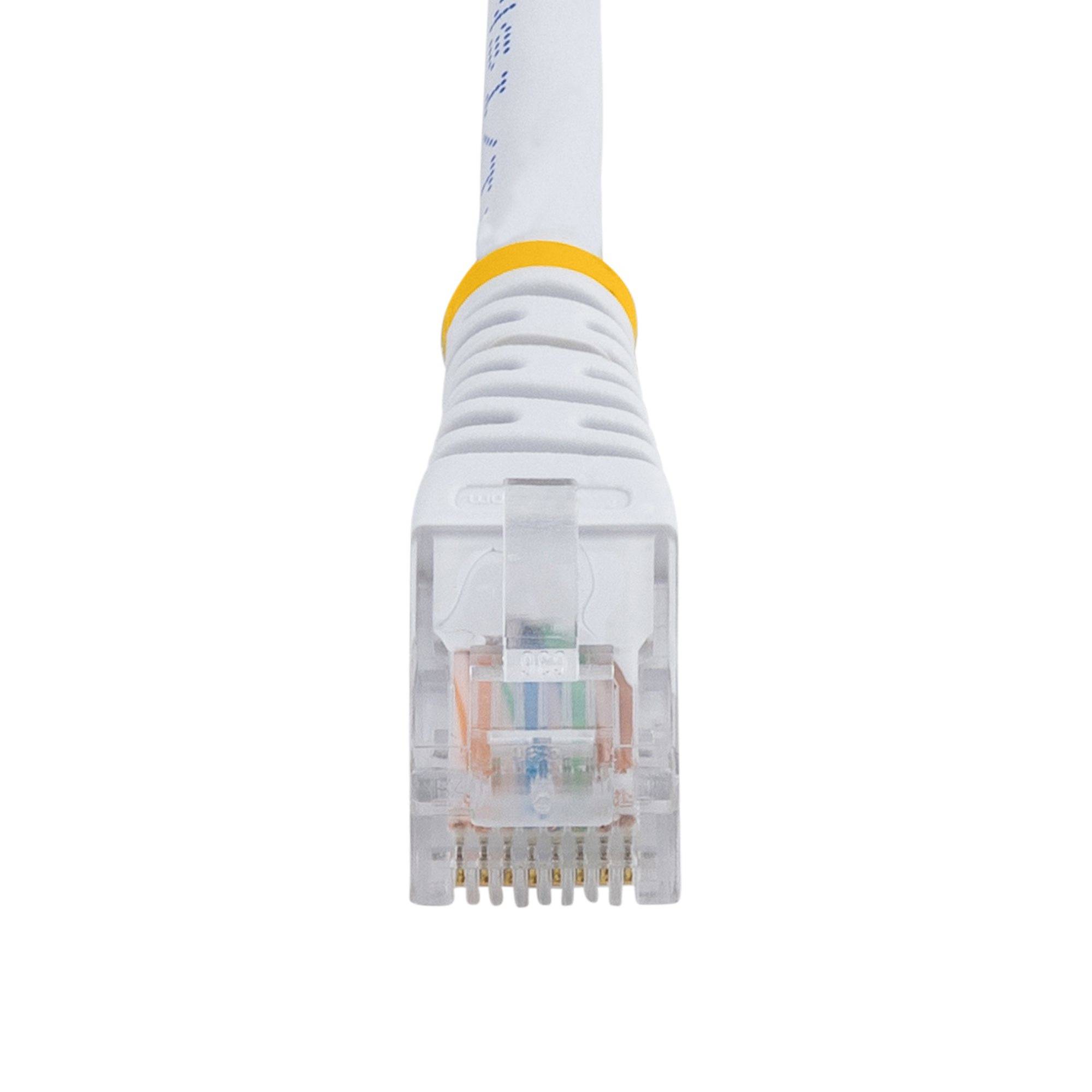 Rca Informatique - image du produit : CABLE PATCH UTP CAT5E BLANC MOULE