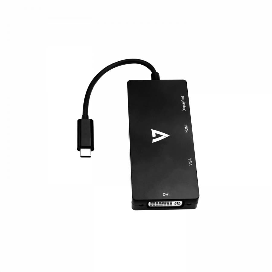 Rca Informatique - image du produit : USB-C TO MULTI VIDEO ADAPTER DP1.2 HDMI1.4 DVI VGA 4K 60HZUHD