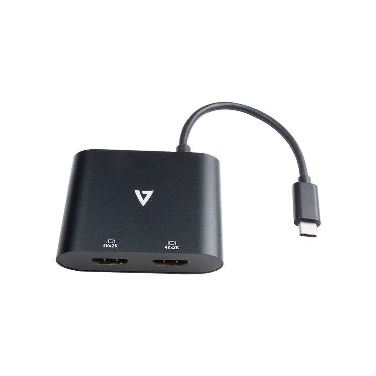 Rca Informatique - image du produit : USB-C TO 2X HDMI VIDEO ADAPTER HDMI 1.4 X2 4K 30HZ UHD ADAPTER