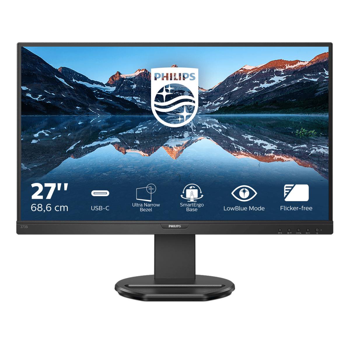 Rca Informatique - Image du produit : 27IN LED 1920 X 1080 16:9 4MS 273B9/00 1000:1 VGA/DP/HDMI/USB