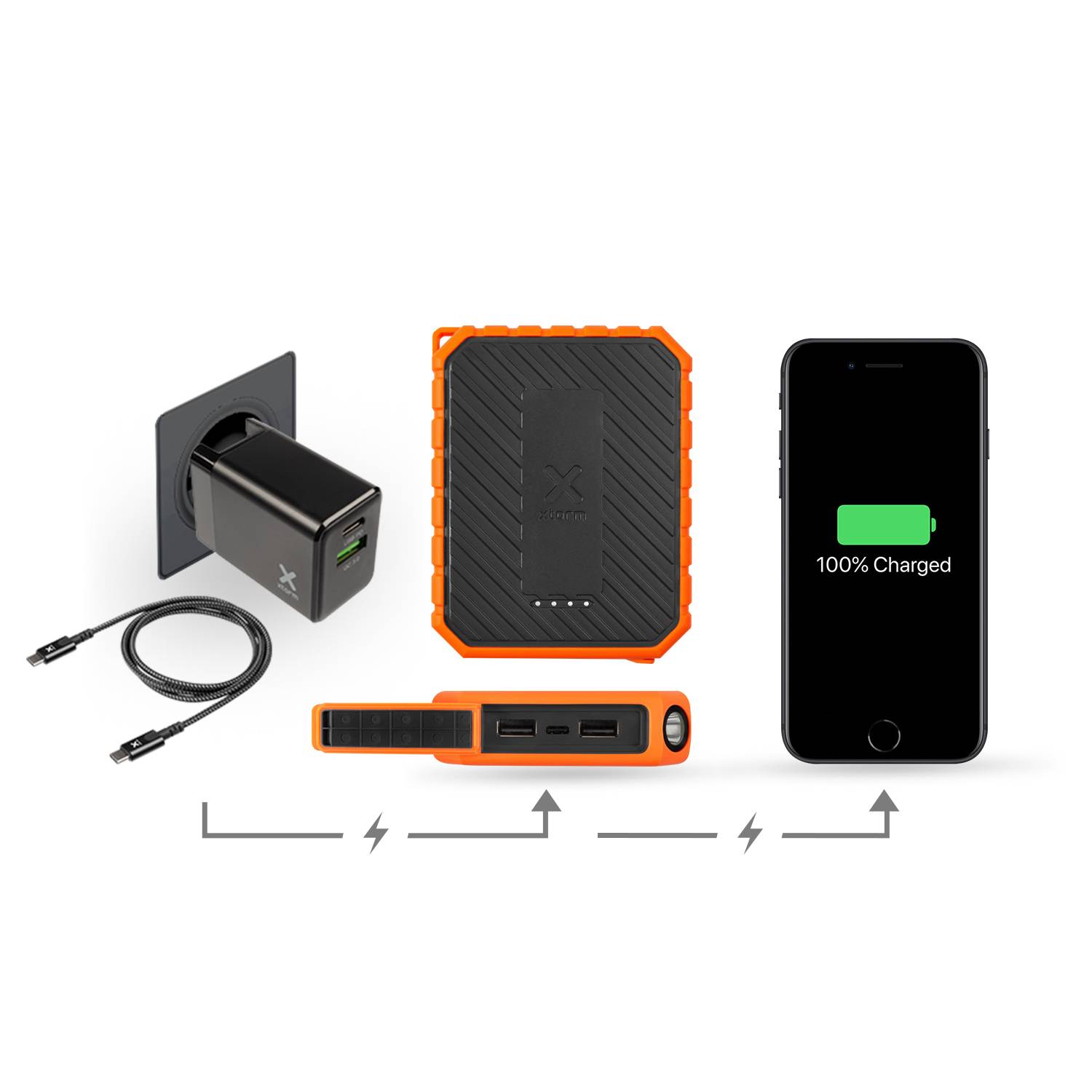 Rca Informatique - image du produit : RUGGED POWER BANK 10.000