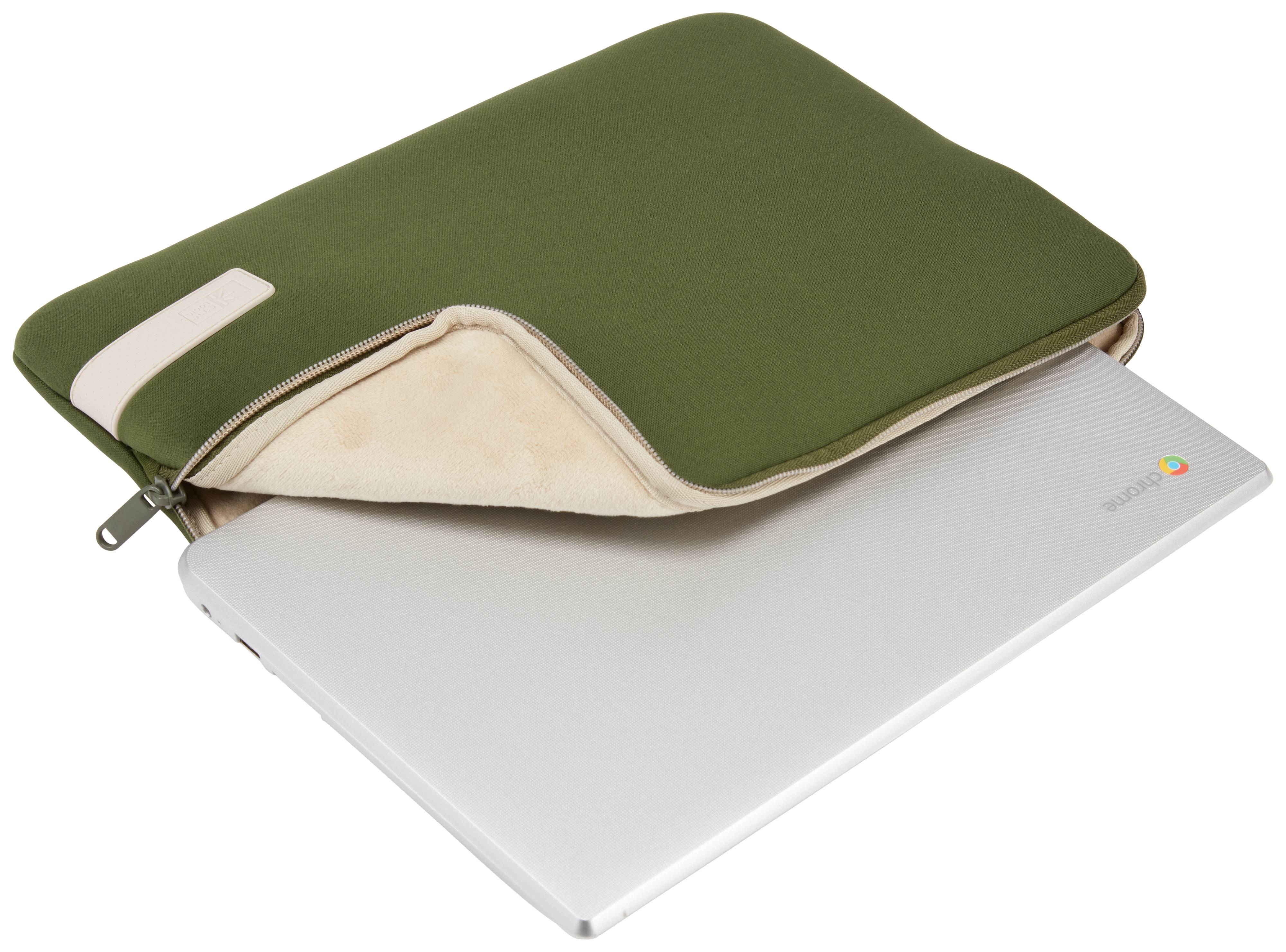 Rca Informatique - image du produit : CASE LOGIC REFLECT LAPTOP SLEEVE 13.3IN GREEN