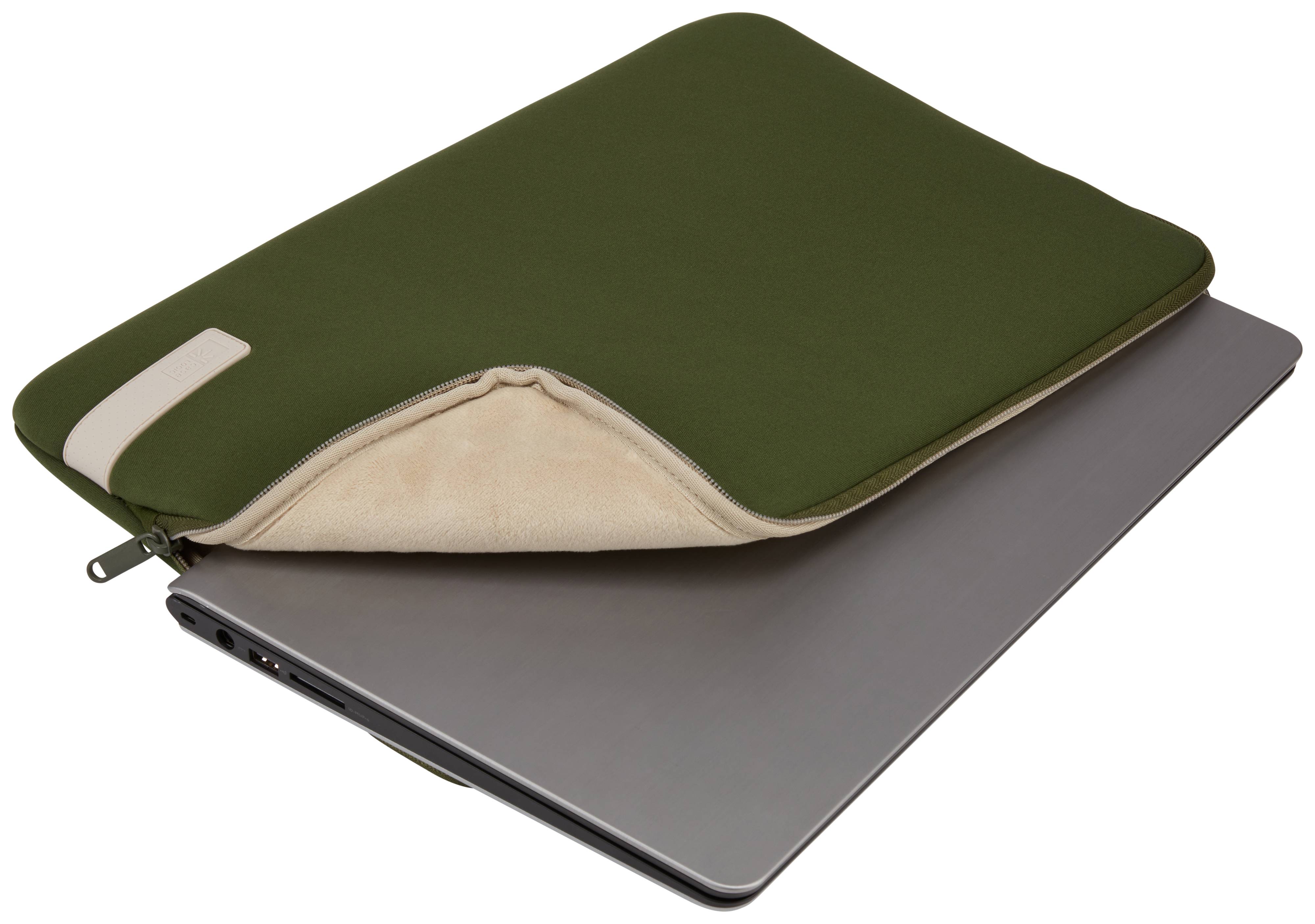 Rca Informatique - image du produit : CASE LOGIC REFLECT LAPTOP SLEEVE 15.6IN GREEN