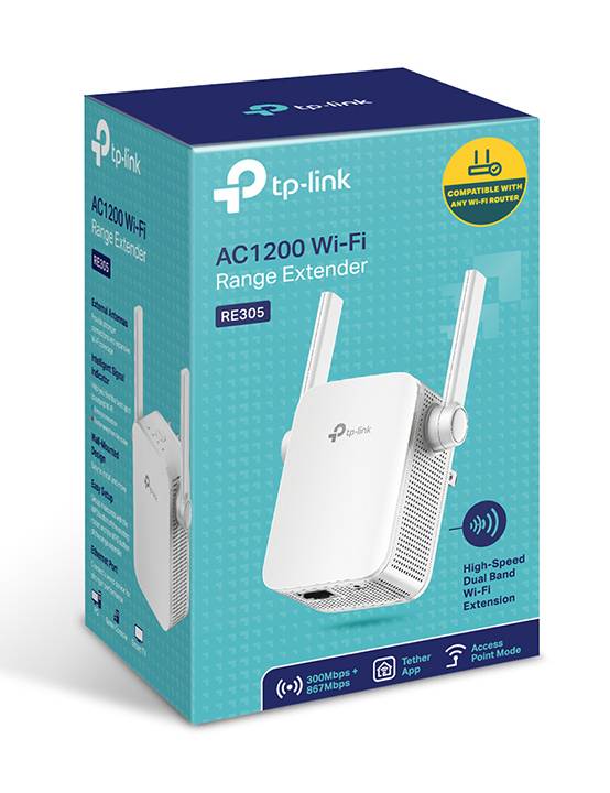 Rca Informatique - image du produit : AC1200 DUAL B WRLS WALL PLUGGED RANGE EXTENDER MEDIATEK 867MBPS