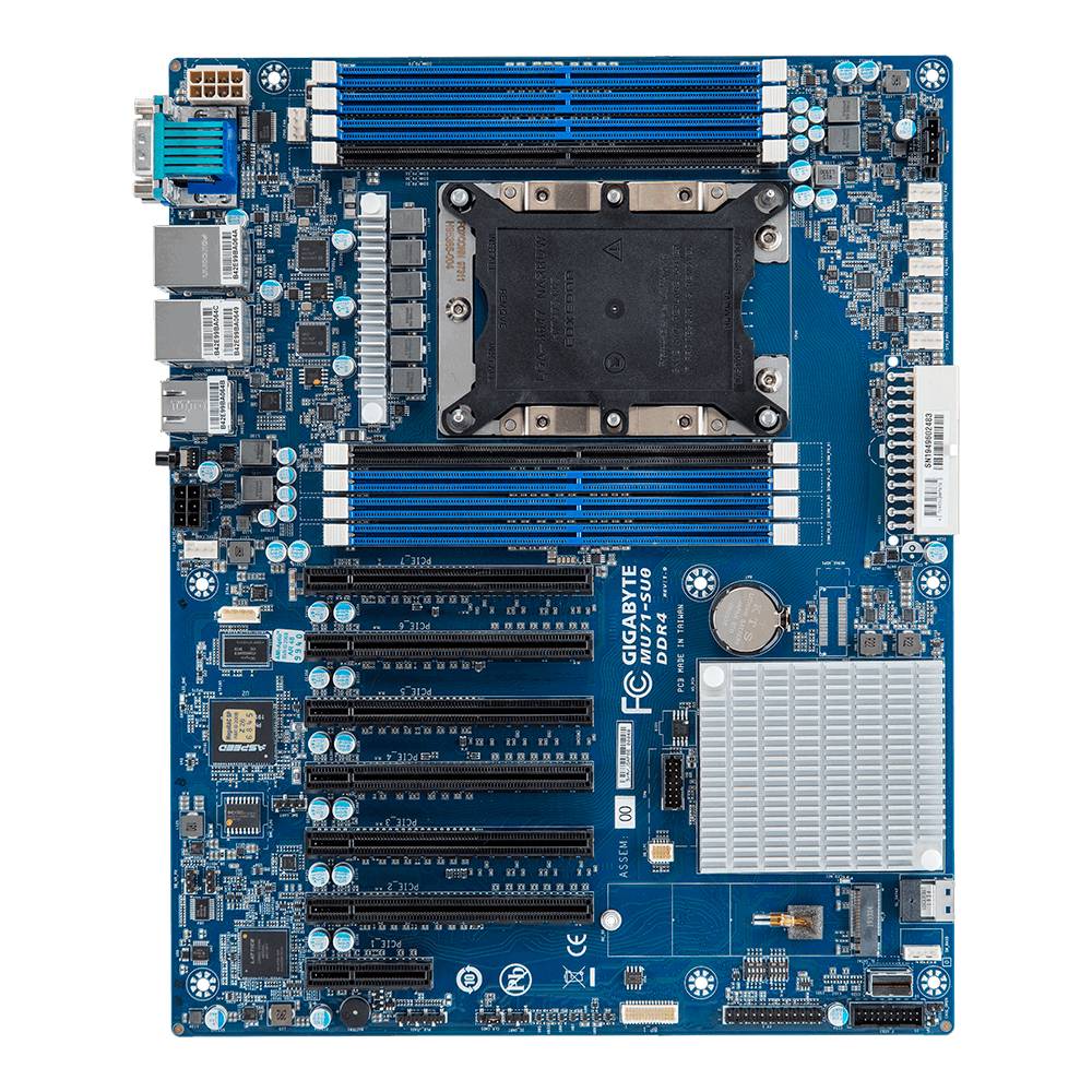 Rca Informatique - image du produit : INTEL MB MU71-SU0 1XLGA1151 4XDIMM 2X1GB 8XSATA3 7XPCIE3