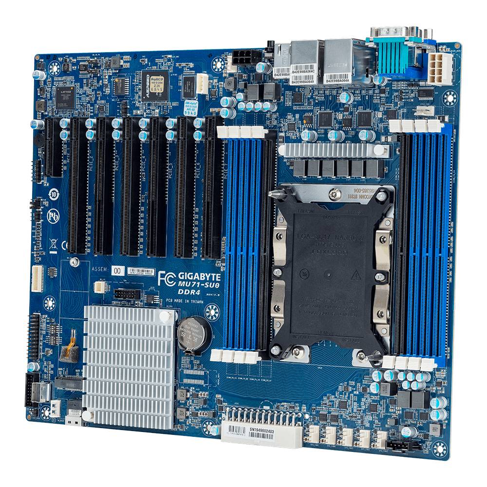 Rca Informatique - image du produit : INTEL MB MU71-SU0 1XLGA1151 4XDIMM 2X1GB 8XSATA3 7XPCIE3