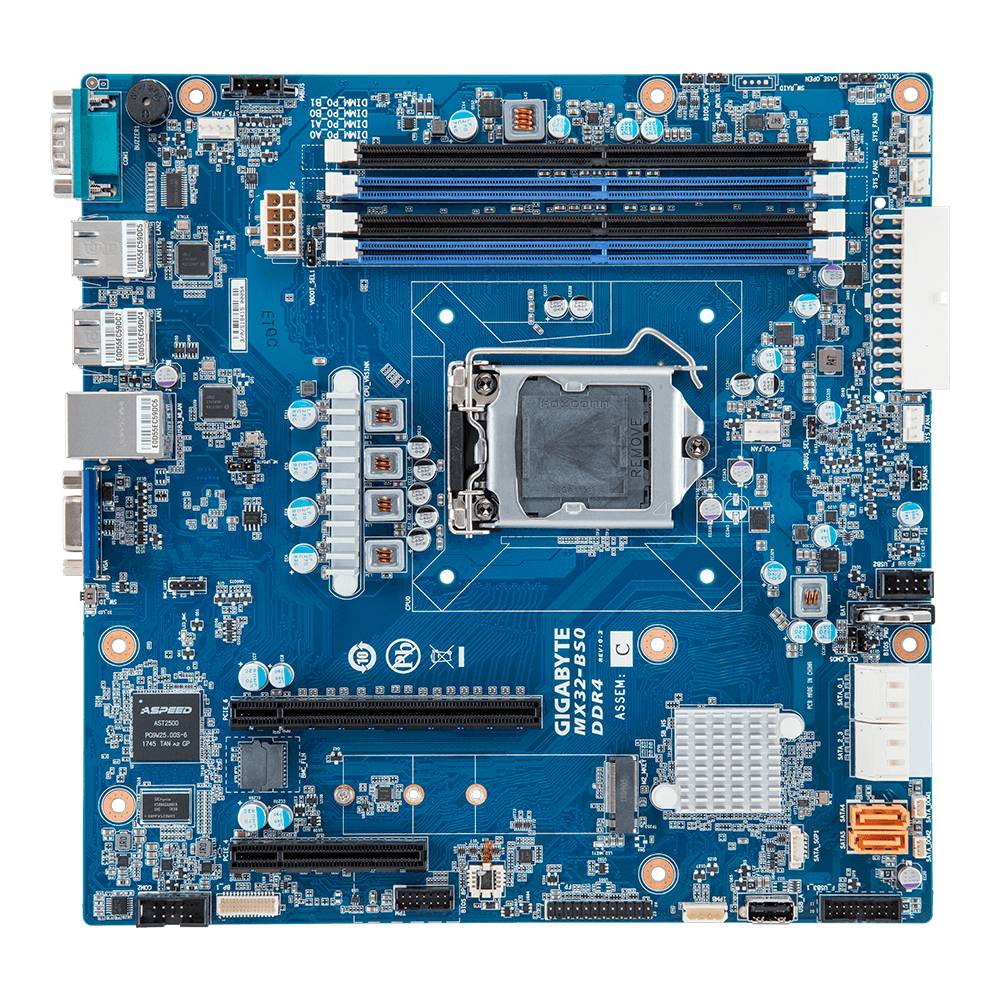 Rca Informatique - image du produit : INTEL MB MX32-BS0 1XLGA1151 4XDIMM 2XGBE LAN 6XSATA3 2XPCIE3