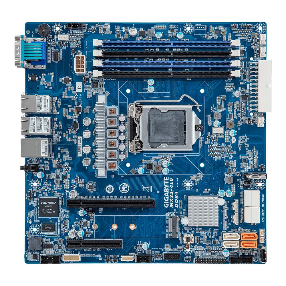 Rca Informatique - image du produit : INTEL MB MX32-4L0 1XLGA1151 4XDIMM 4XGBE LAN 8XSATA3 2XPCIE3