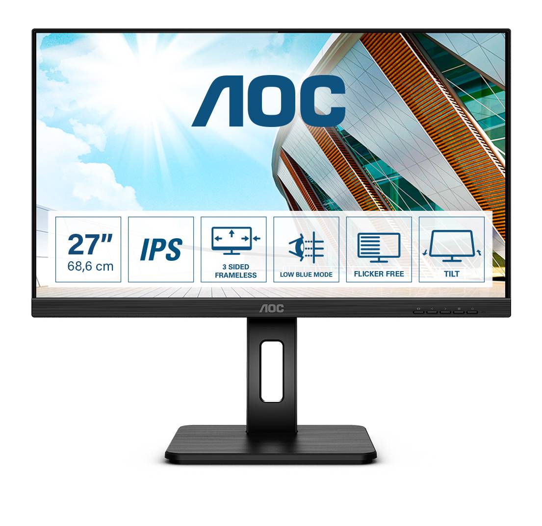 Rca Informatique - image du produit : Q27P2Q 27IN IPS QHD 300CD/HDMI/VGA/DP/4USB 3.2/HAS