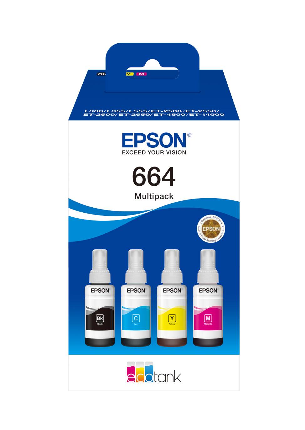 Rca Informatique - Image du produit : 664 ECOTANK 4-COLOUR MULTIPACK .