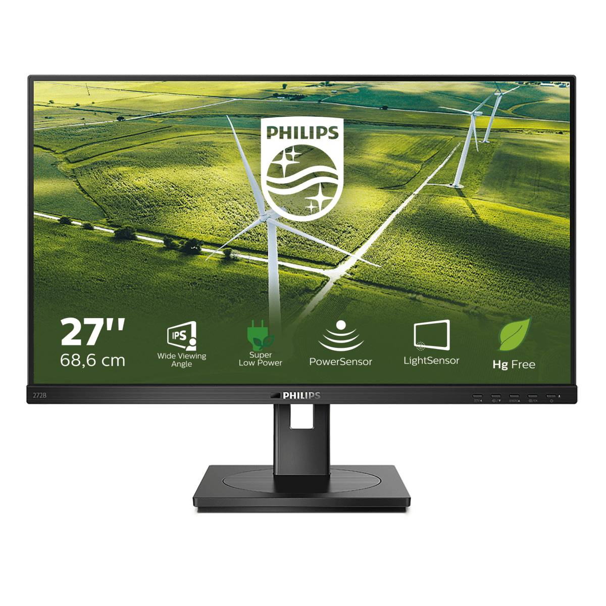 Rca Informatique - image du produit : 272B1G/00 27IN IPS FHD 250CD/HDMI/DP/4UBS/USB-B/HAS