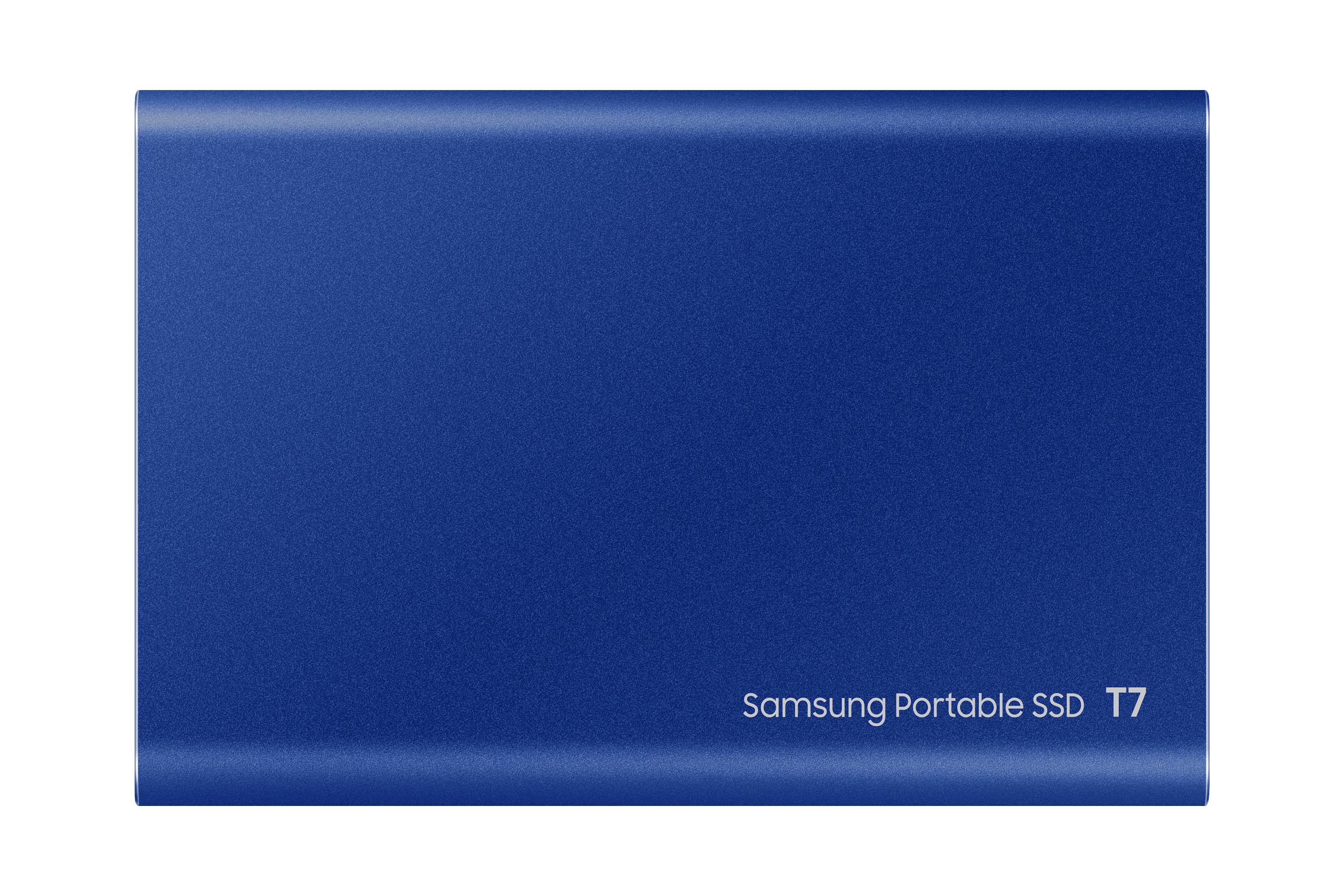 Rca Informatique - image du produit : SSD PORTABLE T7 2TB USB 3.2 INDIGO BLUE