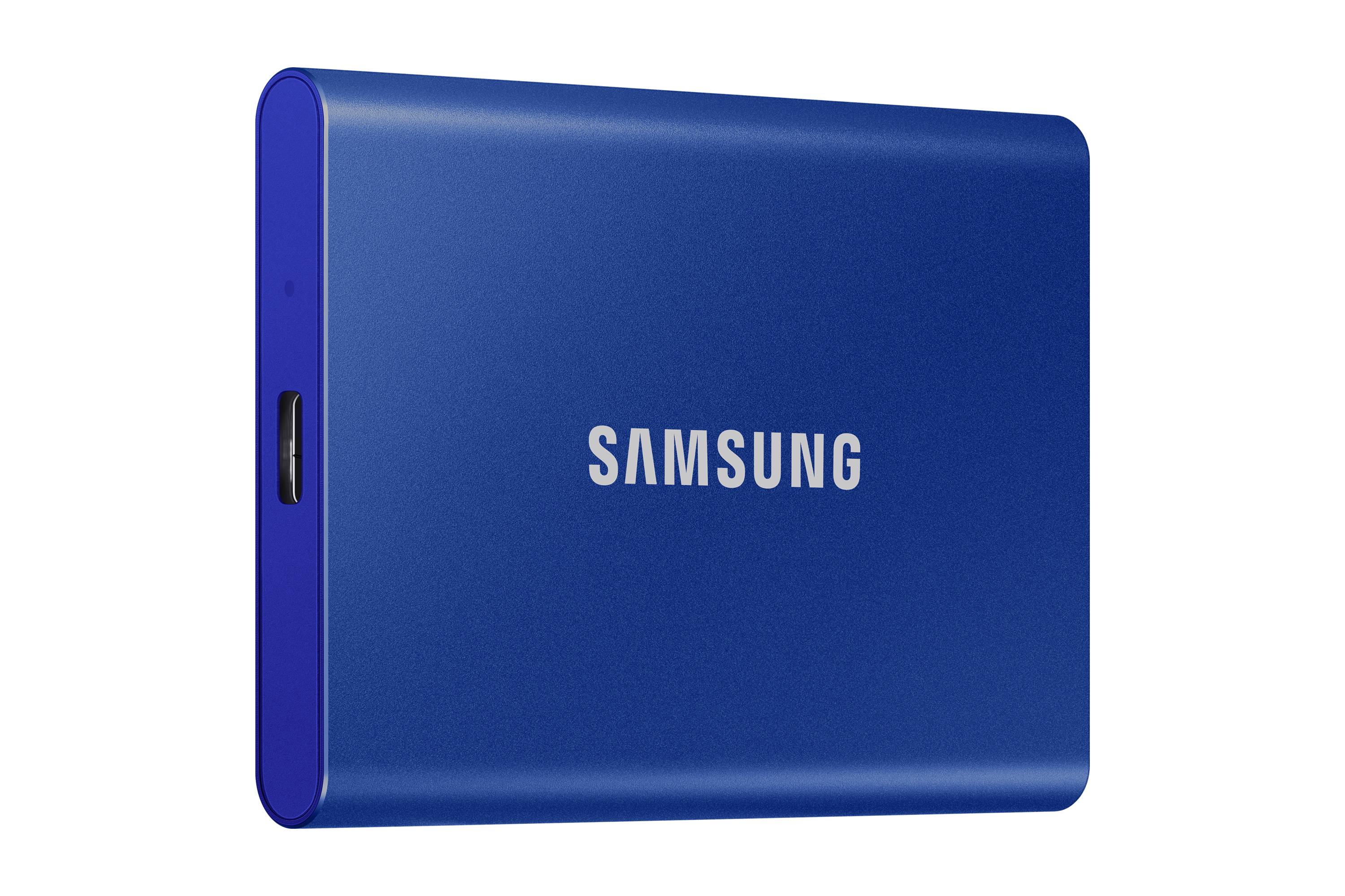 Rca Informatique - image du produit : SSD PORTABLE T7 2TB USB 3.2 INDIGO BLUE