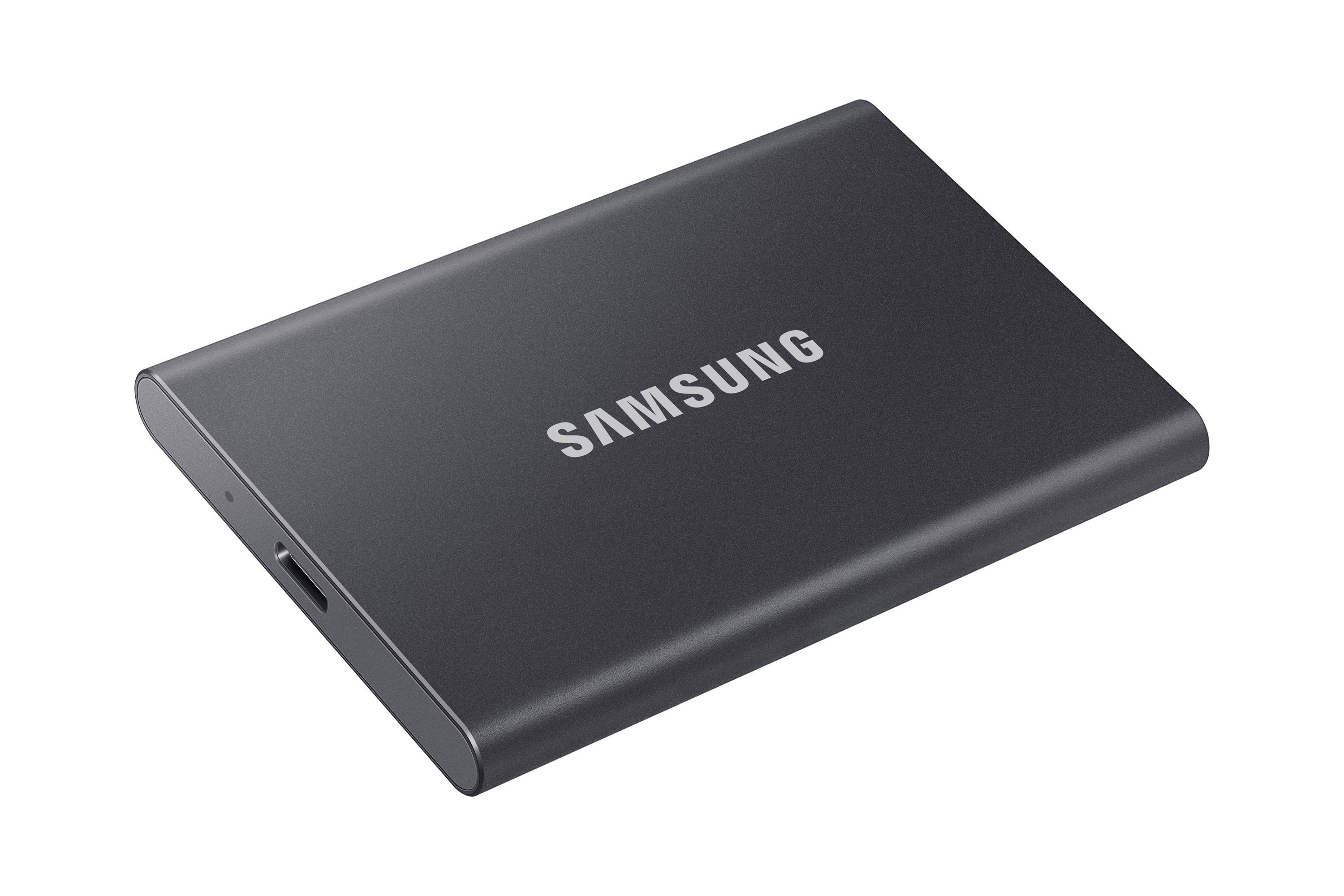 Rca Informatique - image du produit : SSD PORTABLE T7 500GB USB 3.2 TITAN GREY