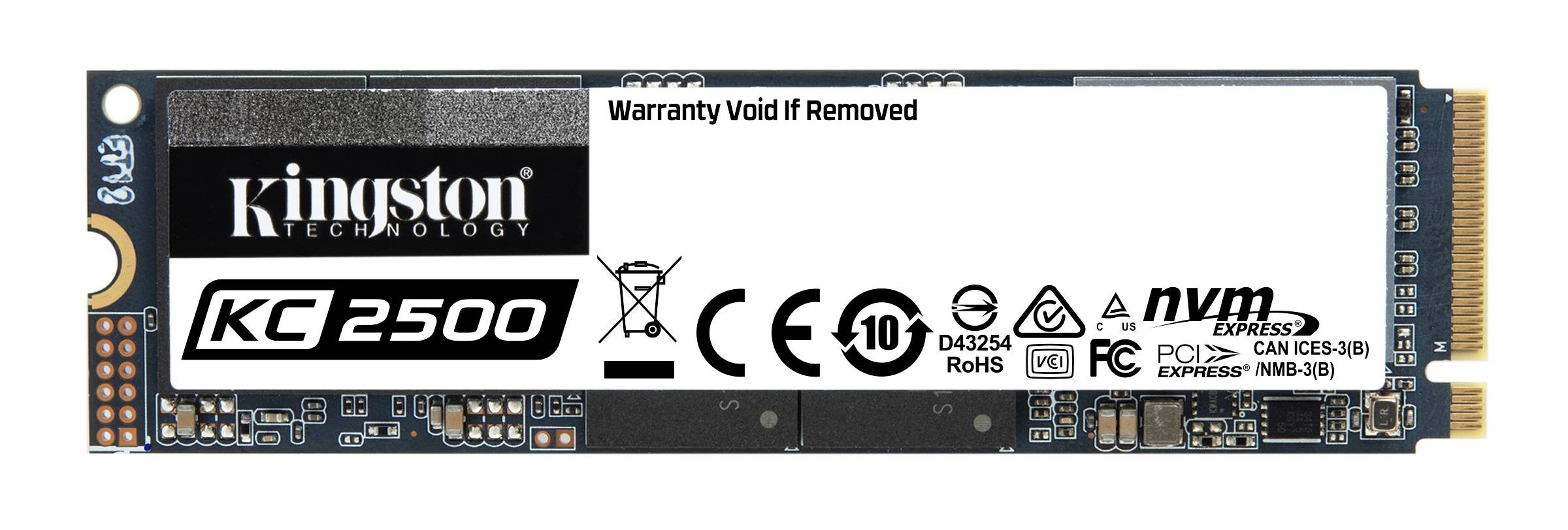 Rca Informatique - Image du produit : 1000G KC2500 M.2 2280 NVME SSD .