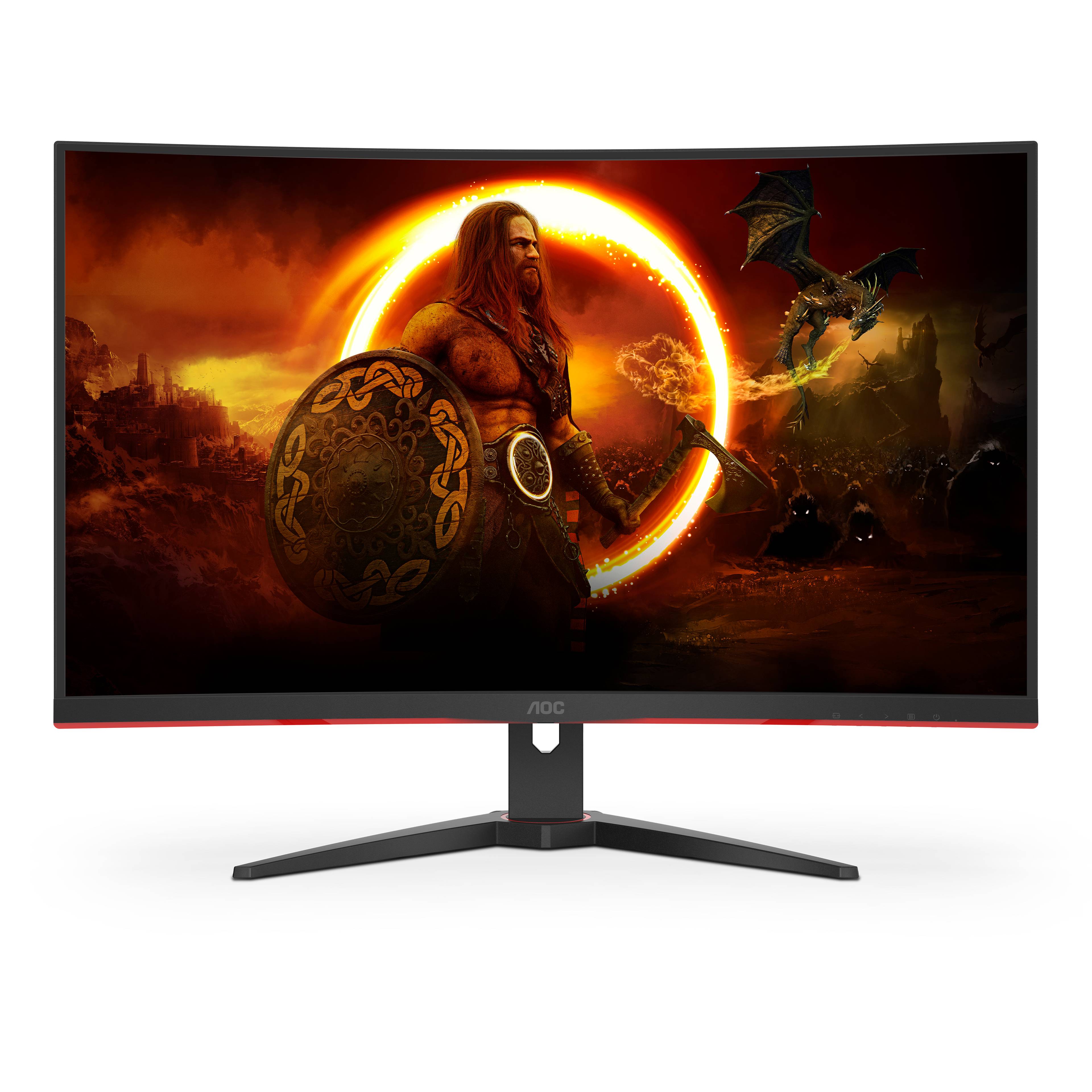 Rca Informatique - image du produit : C32G2ZE/BK 31.5IN CURV VA FHD 240HZ 300CD/4MS/2HDMI/DP