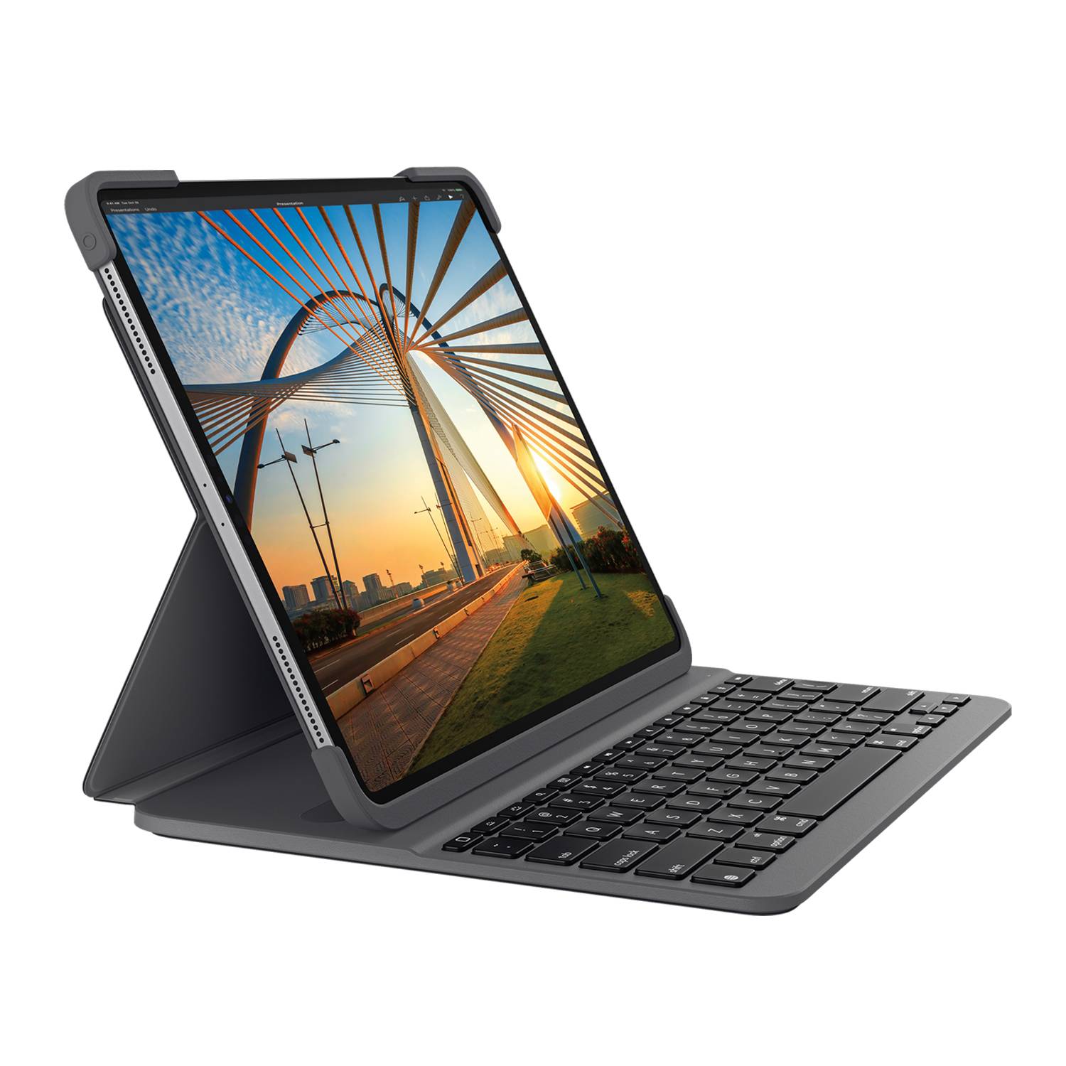 Rca Informatique - Image du produit : SLIM FOLIO PRO IPADPRO 12.9INCH 3RD 4TH GEN GRAPHITE ESP MEDITER