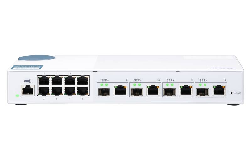 Rca Informatique - Image du produit : QSW-M408-4C SWITCH 8PORT 1GBPS 4X 10G SFP+/ NBASE-T COMBO WMSW