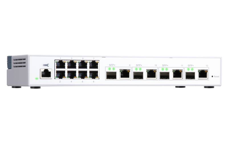 Rca Informatique - image du produit : QSW-M408-4C SWITCH 8PORT 1GBPS 4X 10G SFP+/ NBASE-T COMBO WMSW