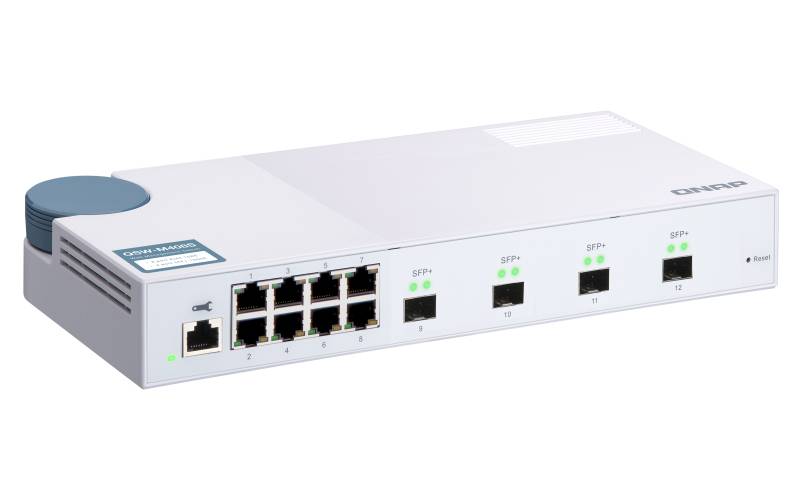 Rca Informatique - image du produit : QSW-M408S SWITCH 8 PORT 1GBPS 4 PORT 10GBE SFP+ WMSW